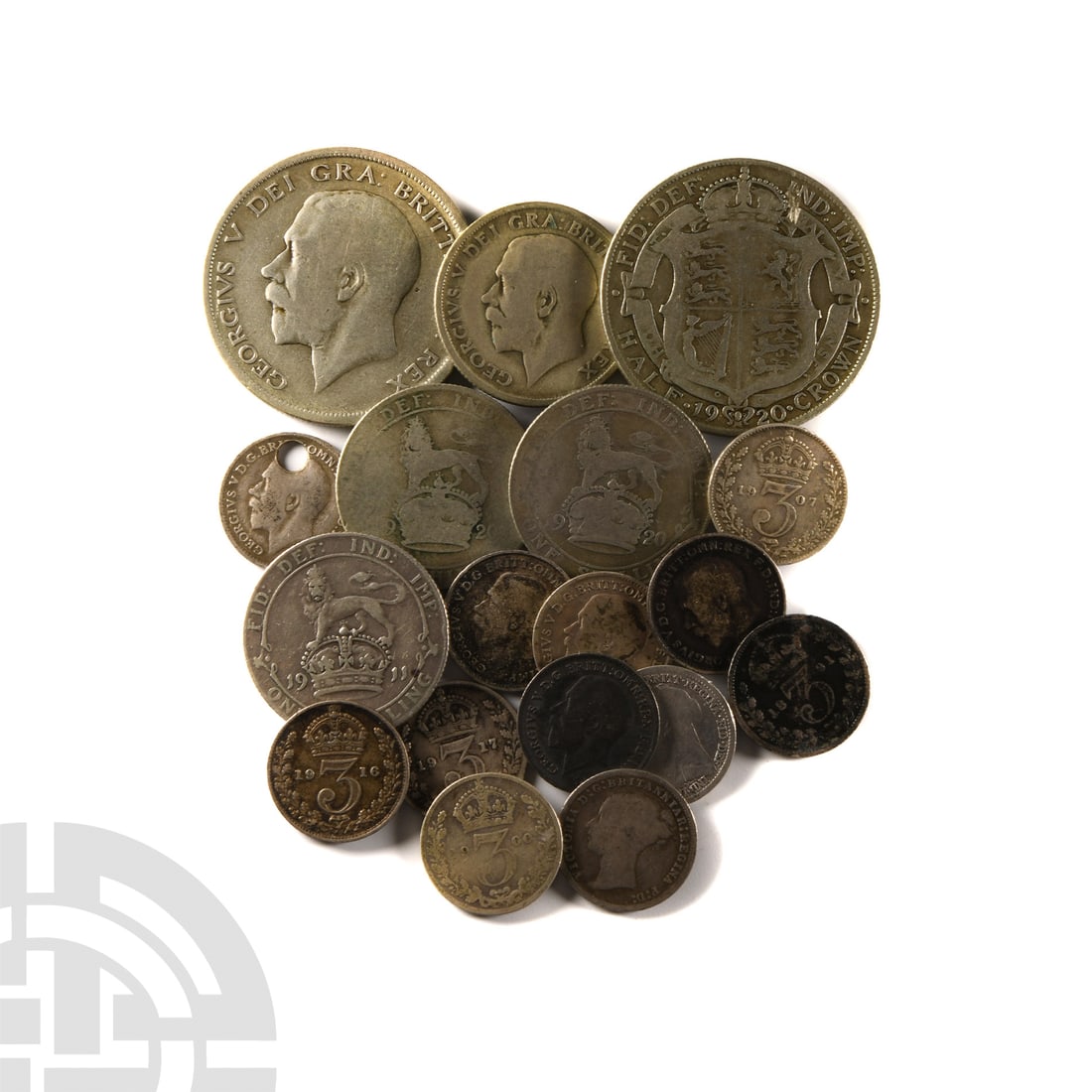 English Milled Coins - Victoria, Edward VII & George V - Mixed Issue Group [18] (1 of 1)