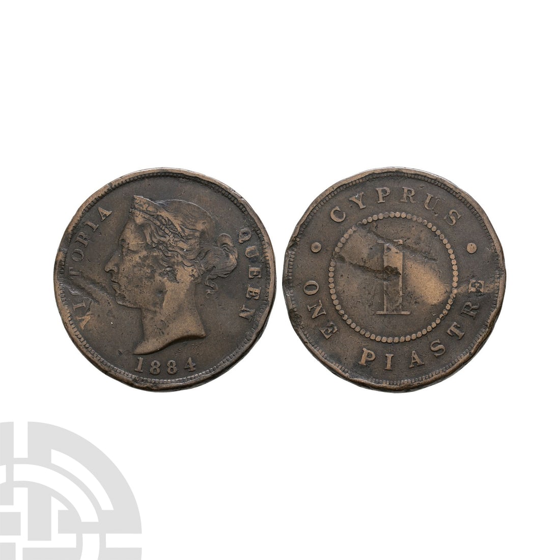 World Coins - Cyprus - 1884 - One Piastre (1 of 1)