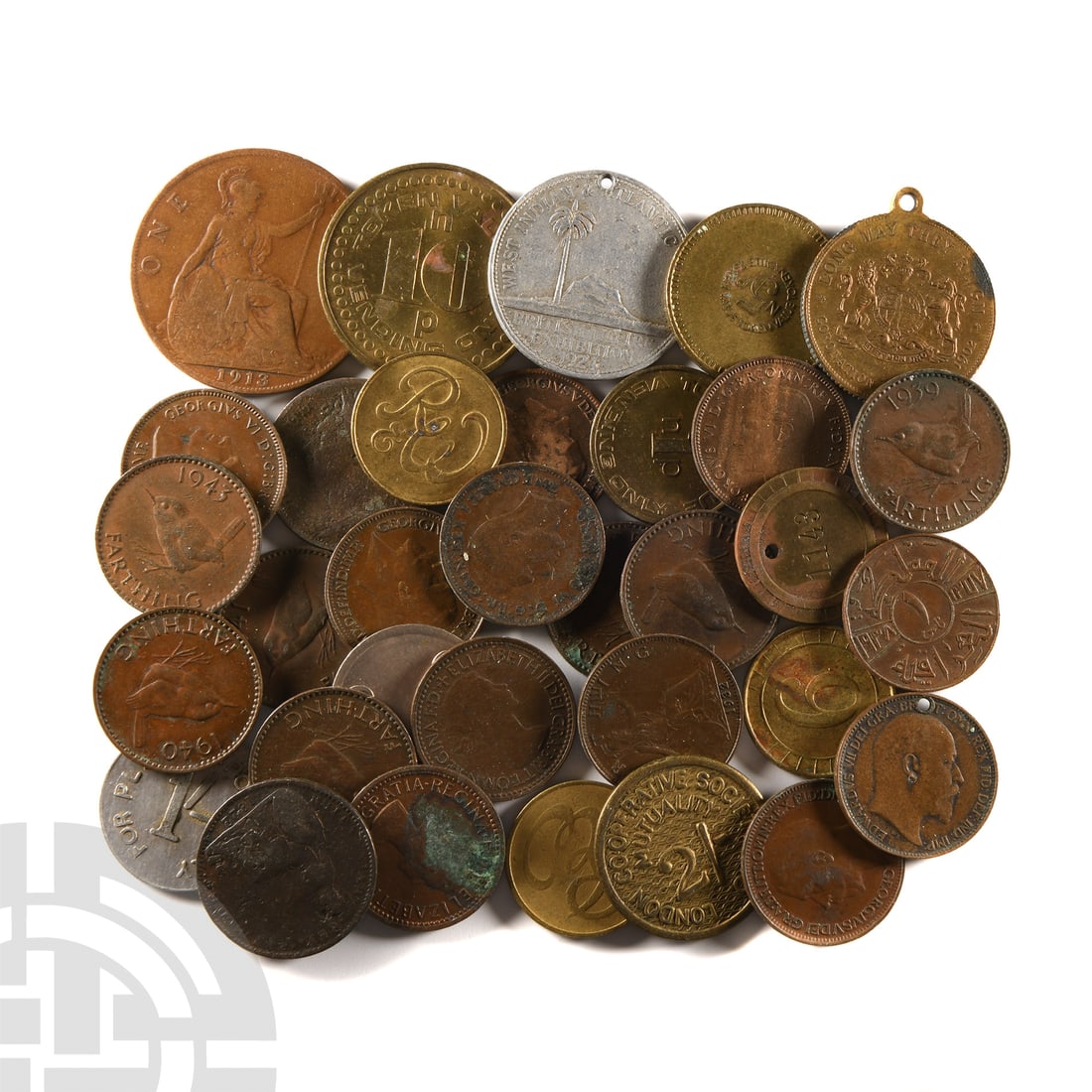 World Coins - Miscellaneous Mixed Token, Medallion and Coin Group [33] (1 of 1)