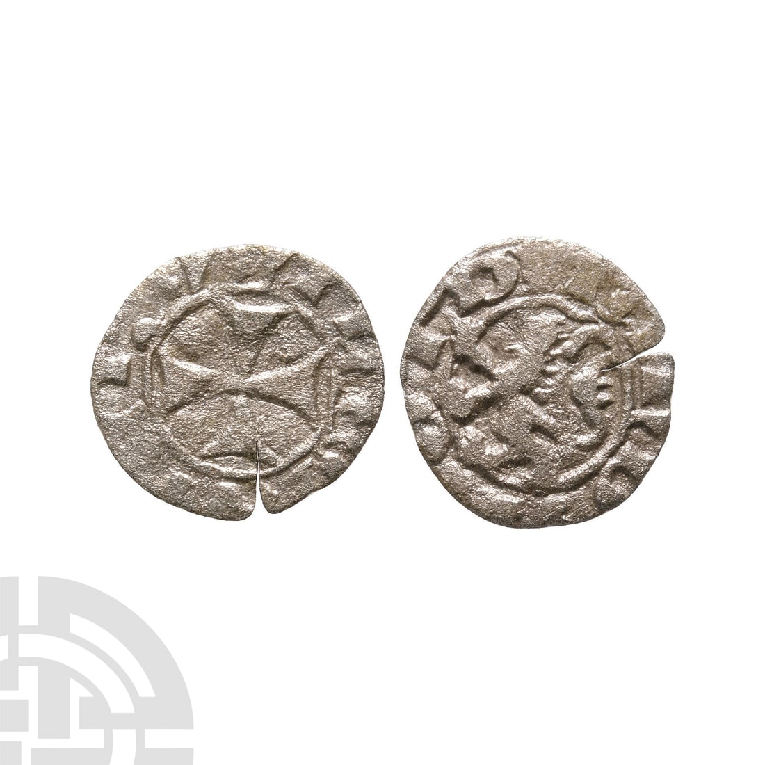 World Coins - Crusader Issues - Lusignan Kingdom of Cyprus - Janus - AR Billon Denier (1 of 1)