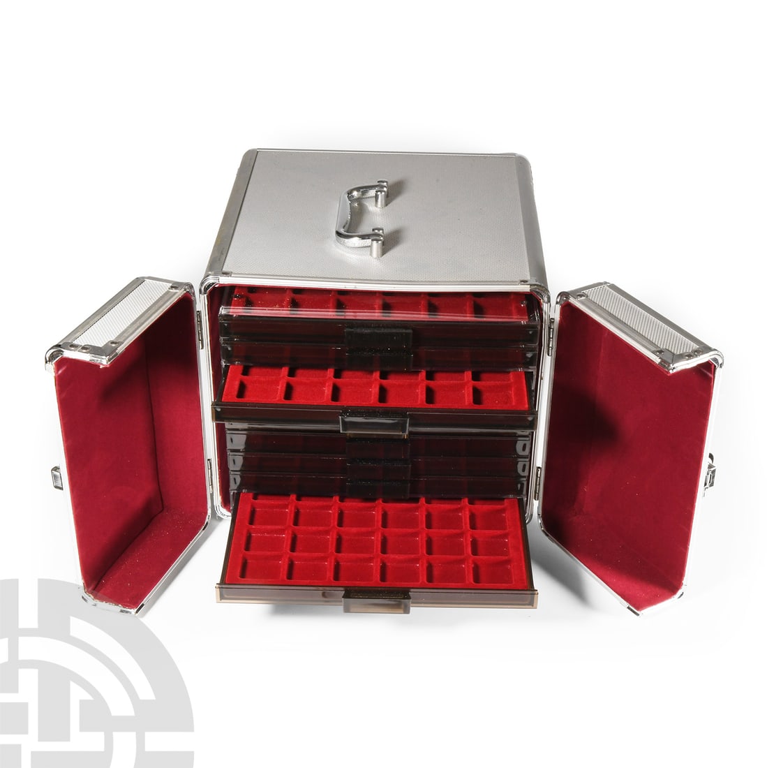 Cabinets & Accessories - 10 Linder Coin Trays in Carry Case (1 of 1)