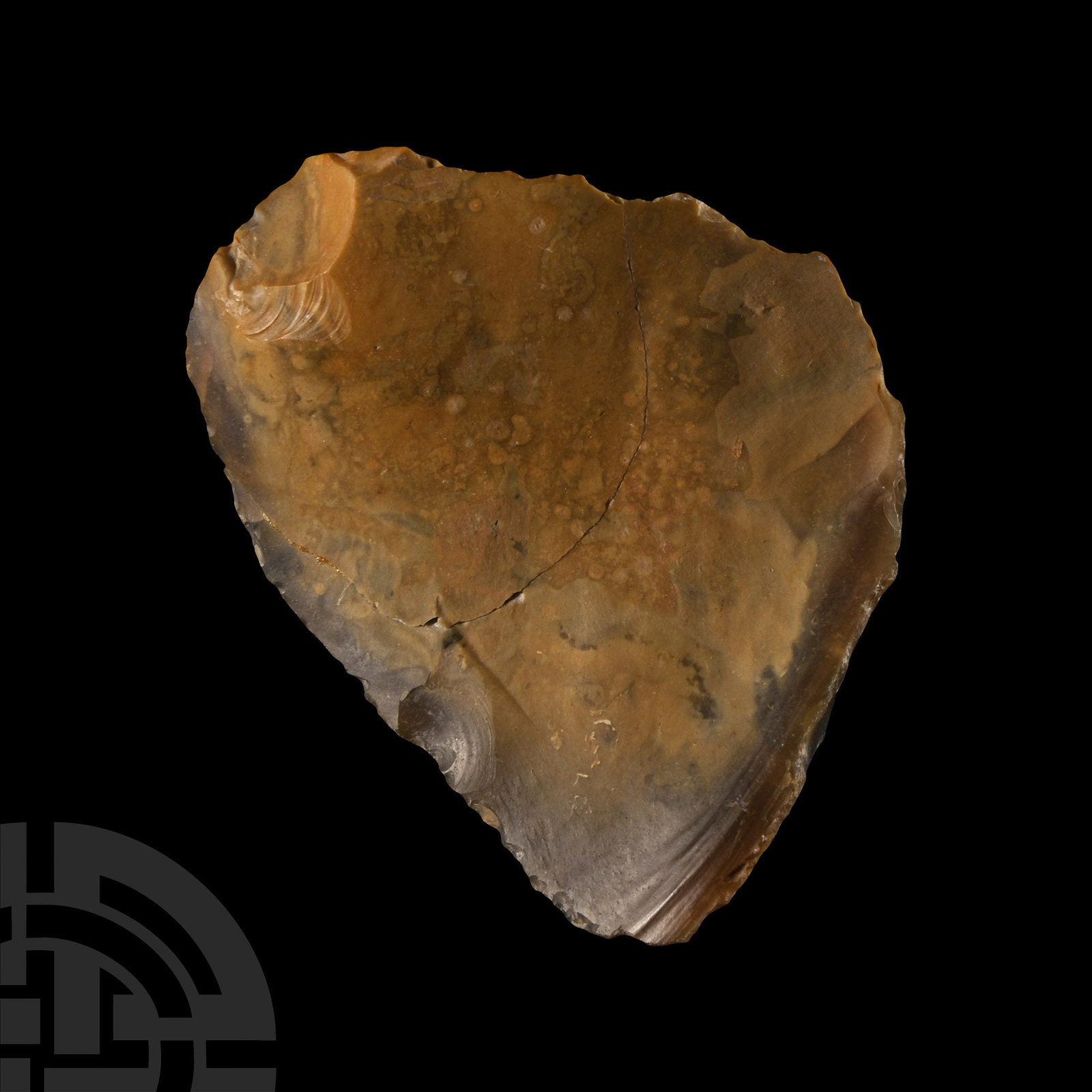 Large Stone Age Twydall Knapped Flint Scraper Tool (1 of 1)