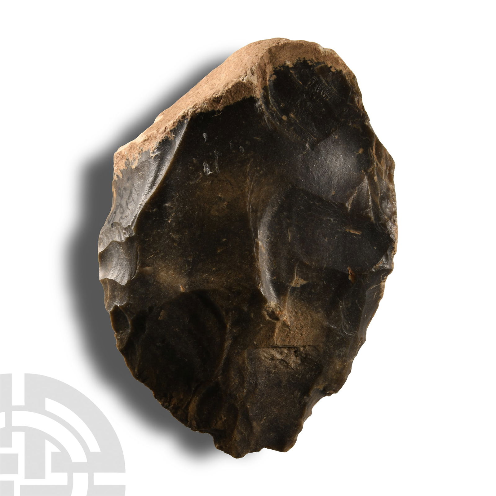 Stone Age 'Bergerac' Knapped Ovate Flint Handaxe (1 of 1)