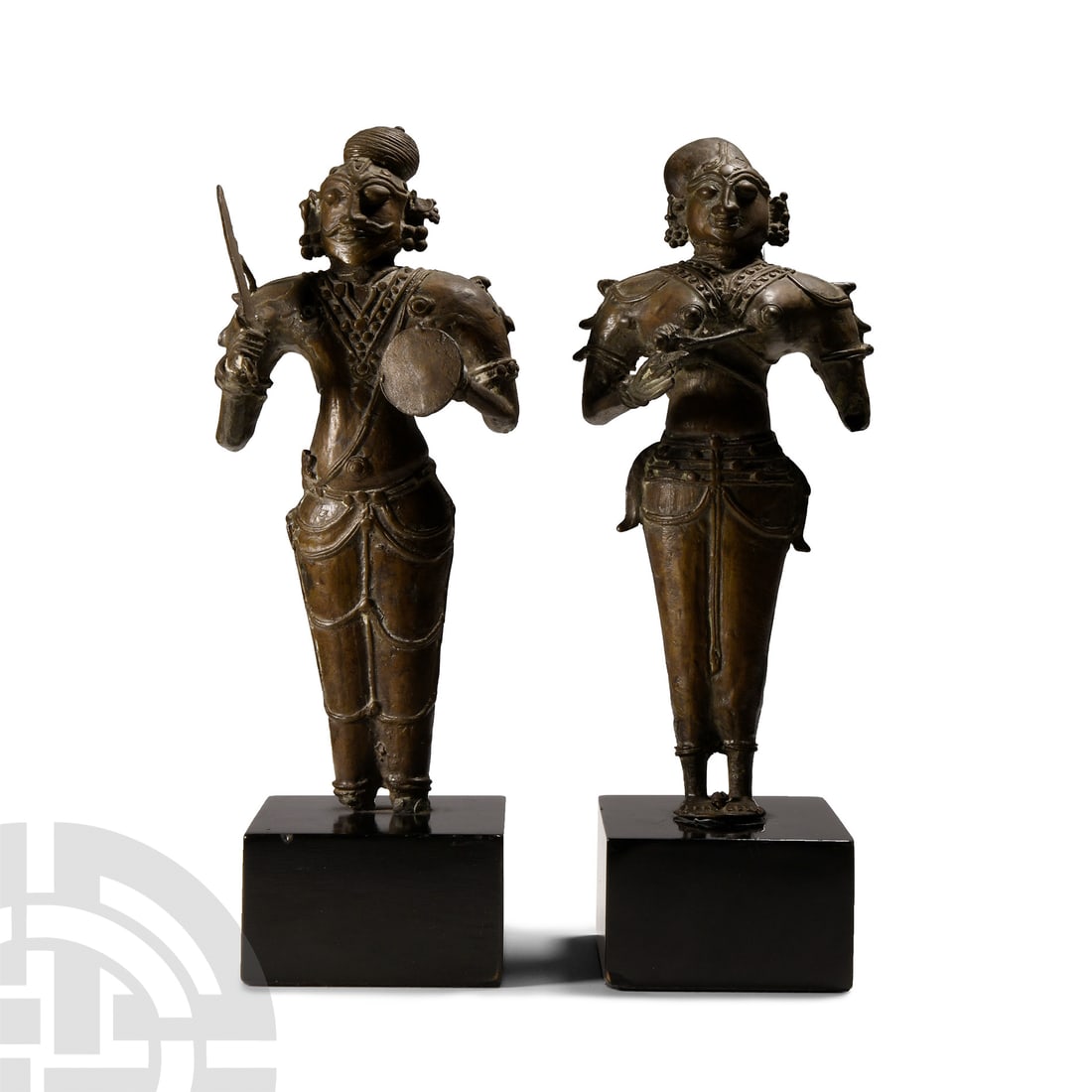 South Indian Bronze Tribal Figures (1 of 1)