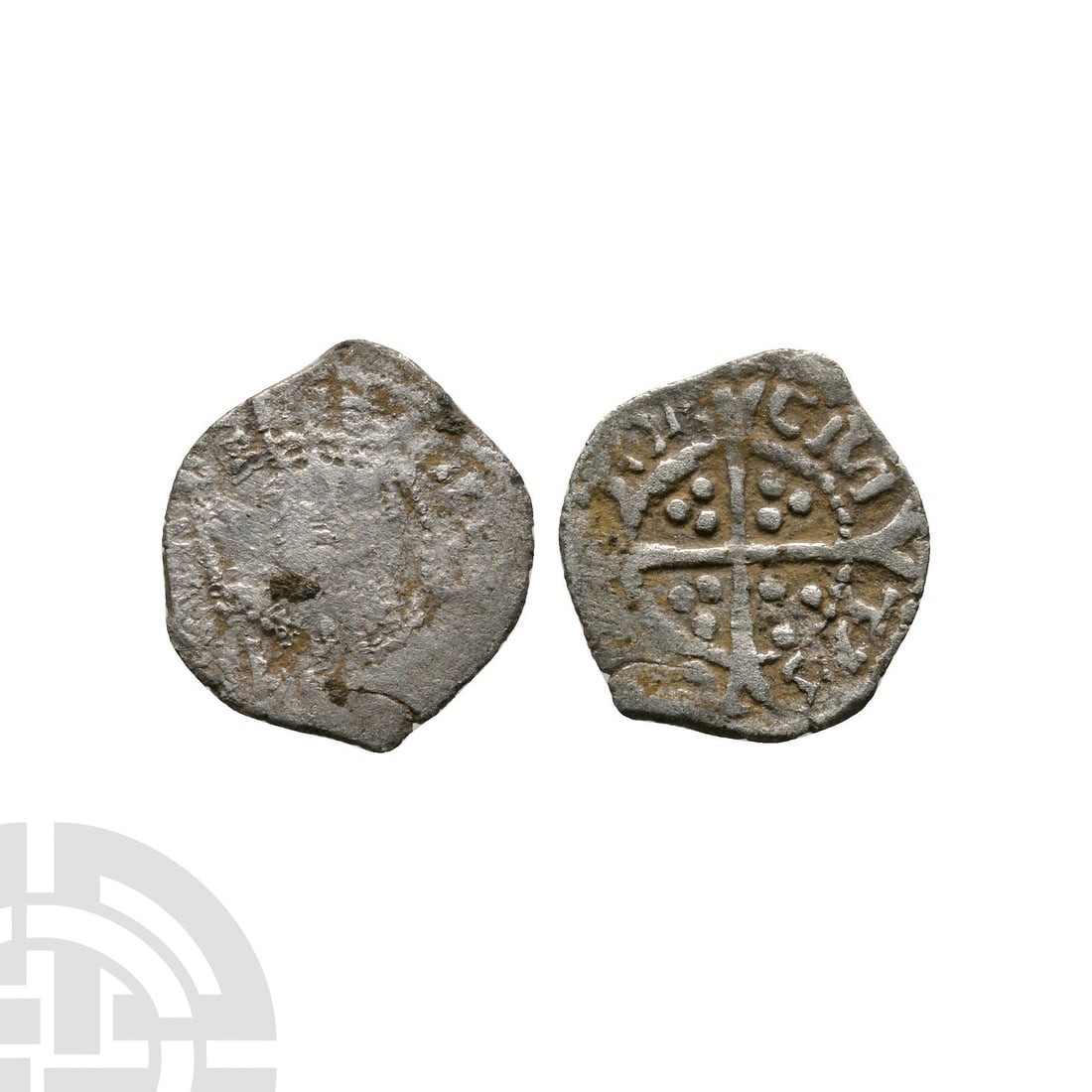 Tudor to Stuart Coins - Edward VI (Henry VIII) - Canterbury - Posthumous AR Halfpenny (1 of 1)