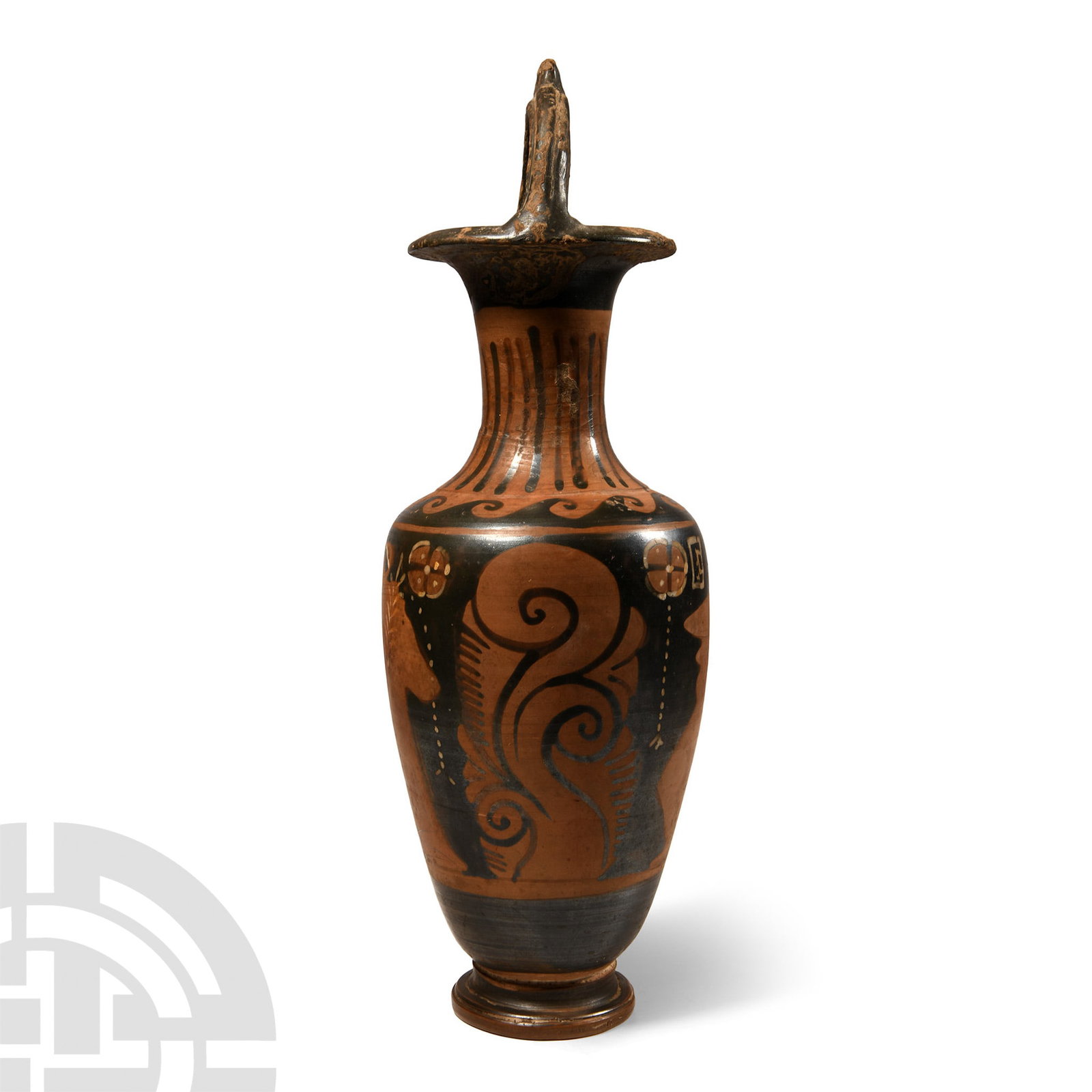 Greek Campanian Red-Figure Bail-Amphora with Male Figures (1 of 4)