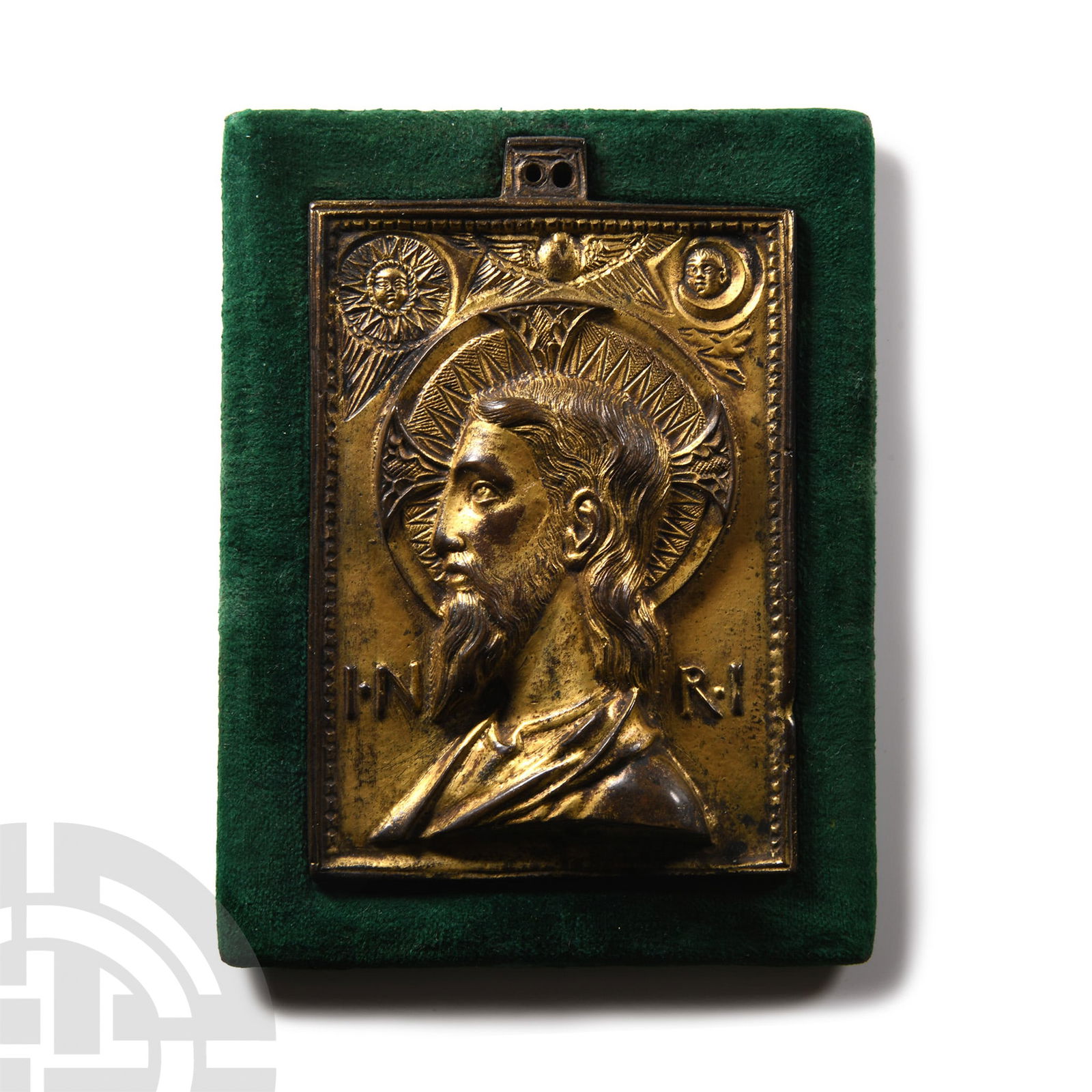 Medieval Gilt Bronze Plaque of the True Face of Christ (1 of 1)