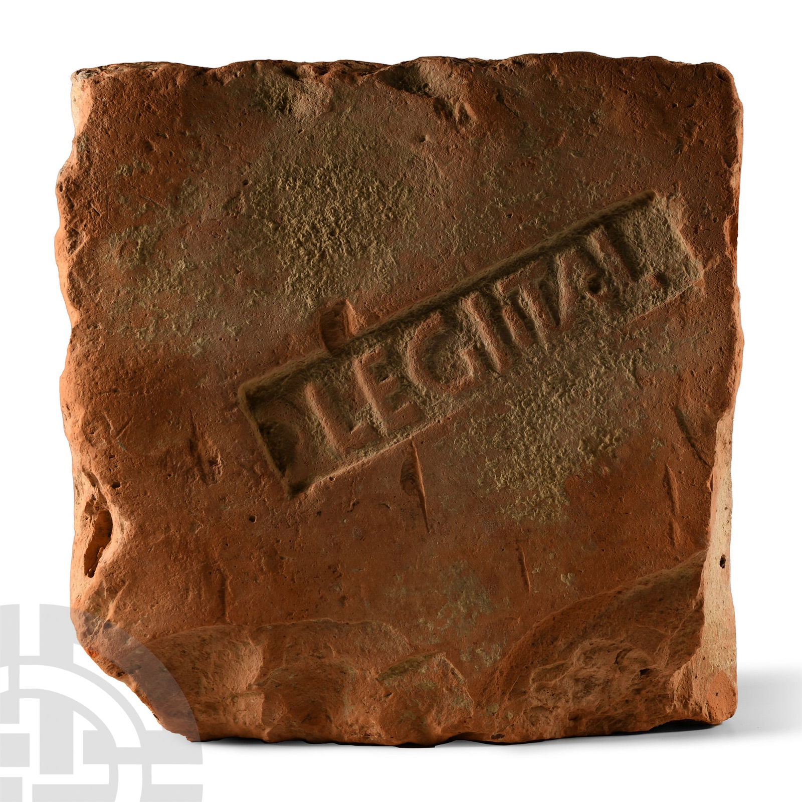 Roman Terracotta LEG I ITAL Legionary Stamped Tile (1 of 1)
