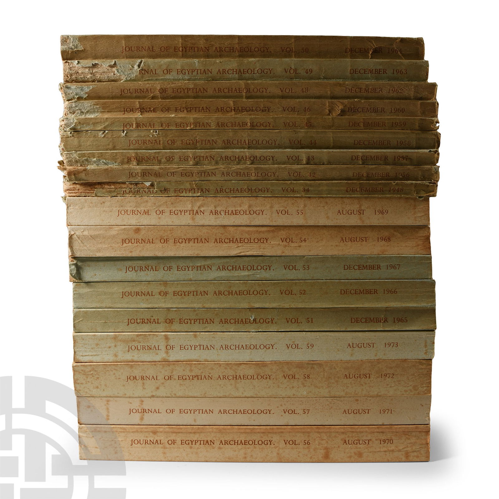 Archaeological Books - Journal of Egyptian Archaeology Volumes (1 of 1)