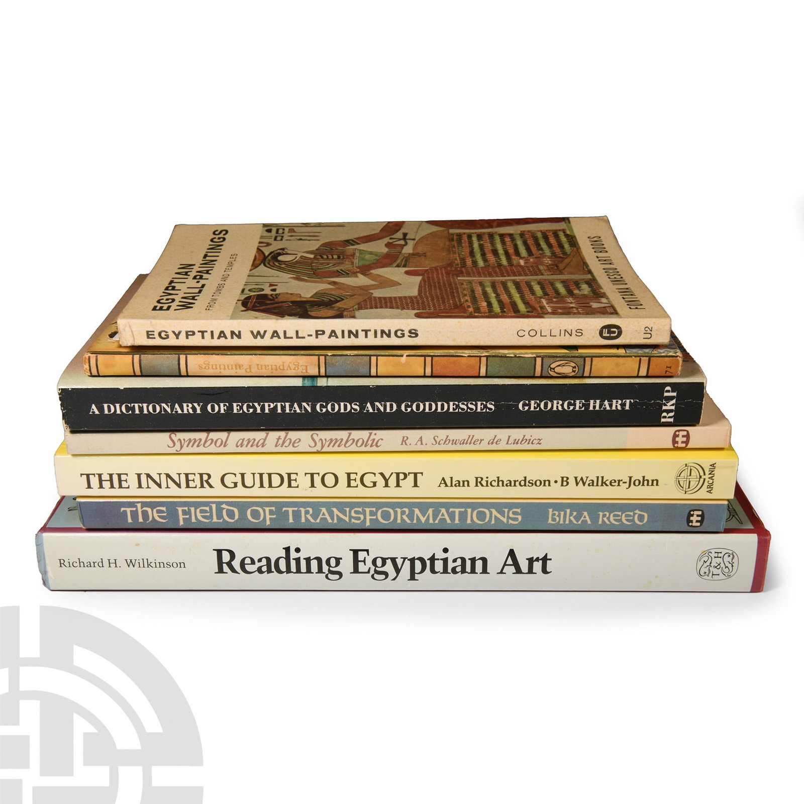 Archaeological Books - Books on Ancient Egypt: 1954-1992 A.D. Richard Wilkinson - Reading Egyptian Art - London, 1992, hardback with dustwrapper, 224 pp; Bika Reed - The Field of Transformations - Rochester, 1987, card covers, 150 pp; Alan Richard