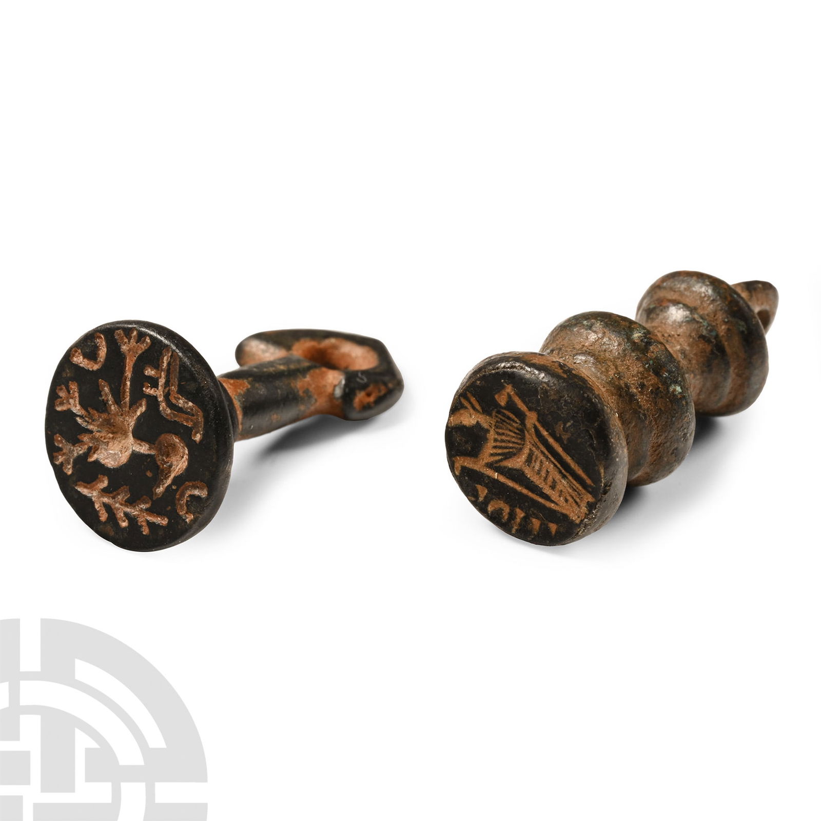 Western Asiatic Bronze Stamp Seal Group (1 of 1)