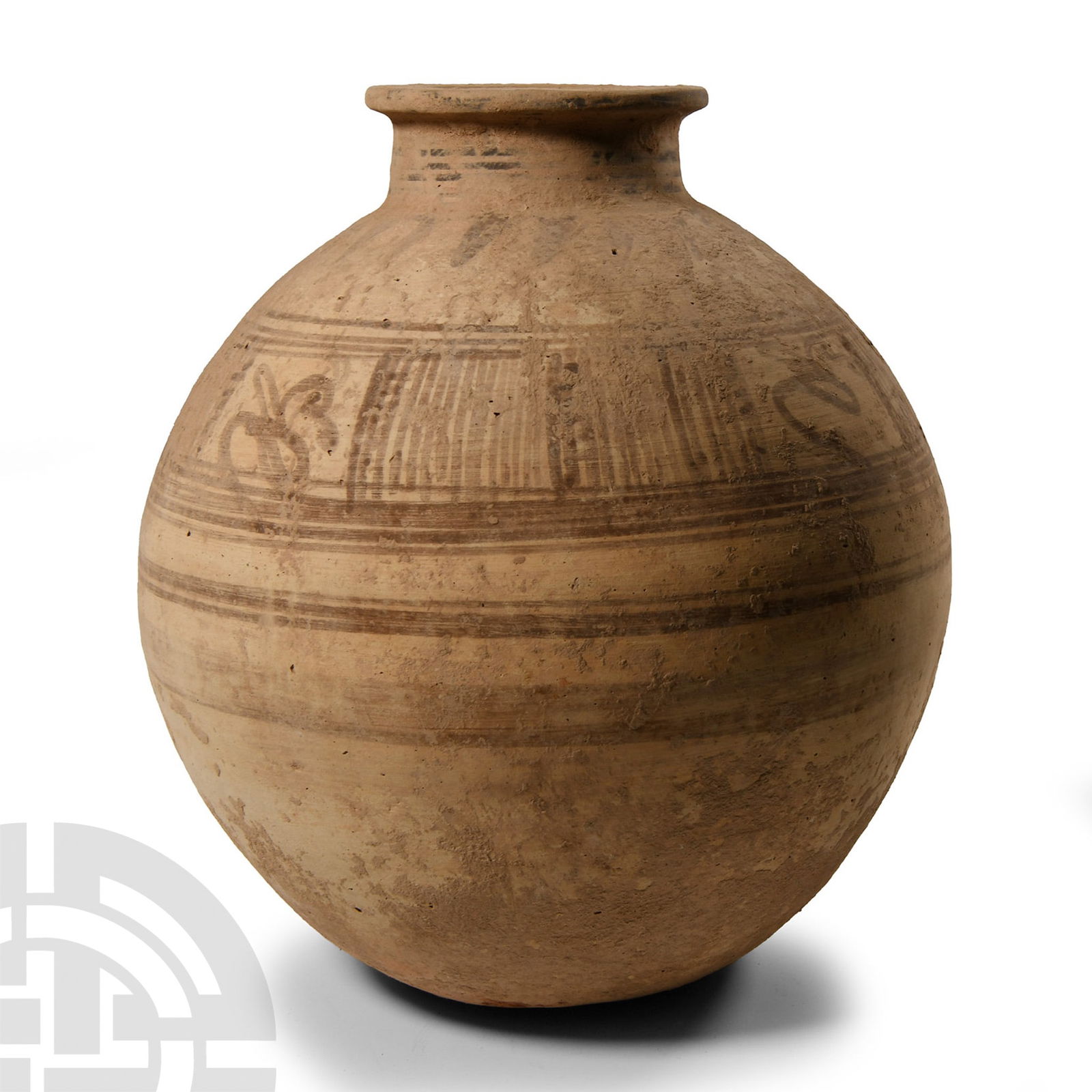 Large Western Asiatic Terracotta Painted Jar (1 of 1)