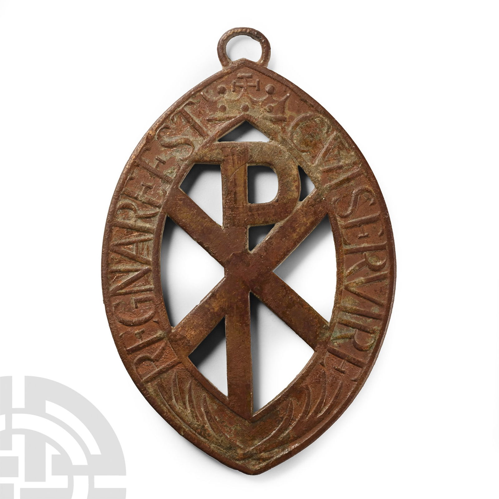 Post Medieval Bronze Arch-Fellowship of Saint Stephen Pendant (1 of 1)