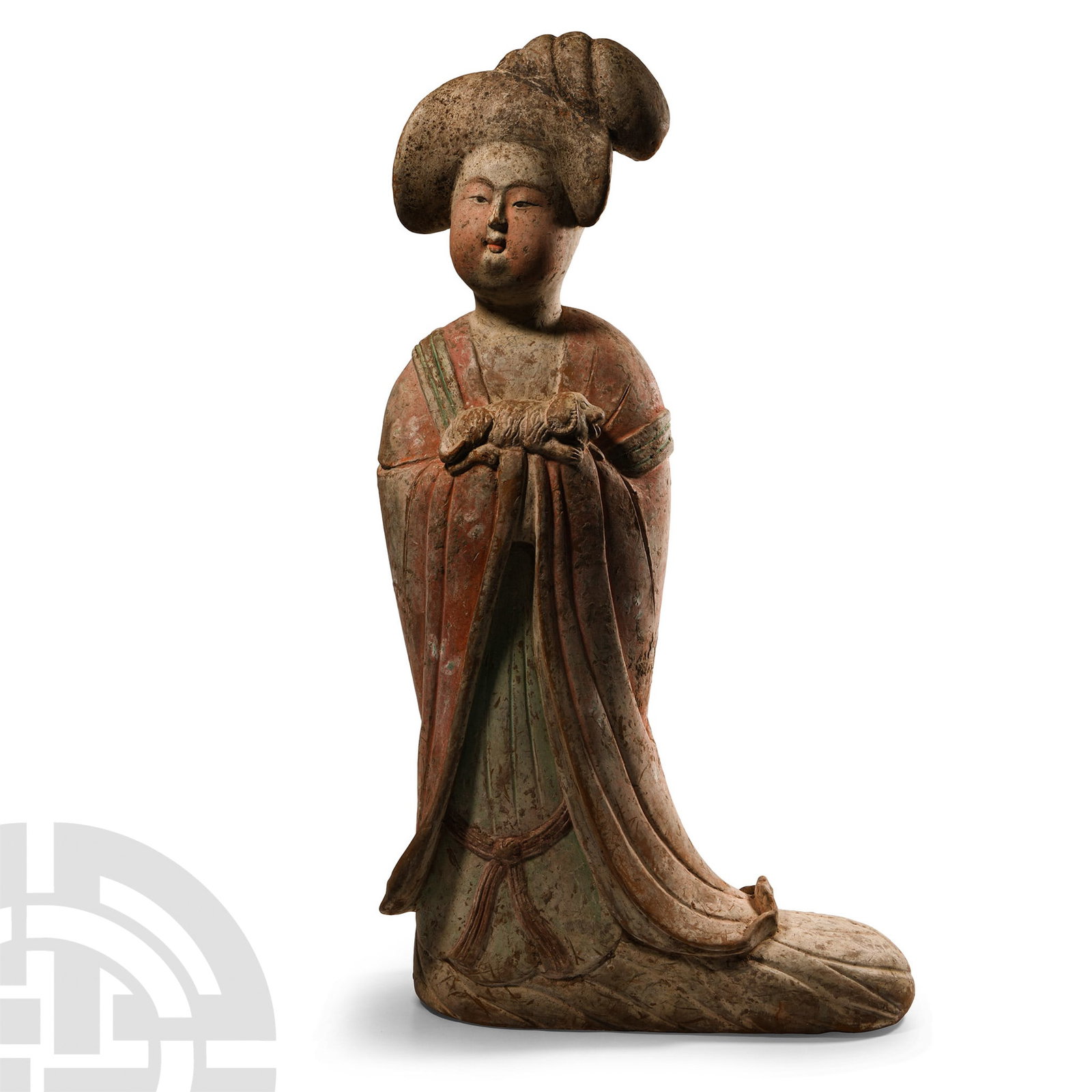 Chinese Tang Ceramic Court Lady with Flowing Gown (1 of 1)