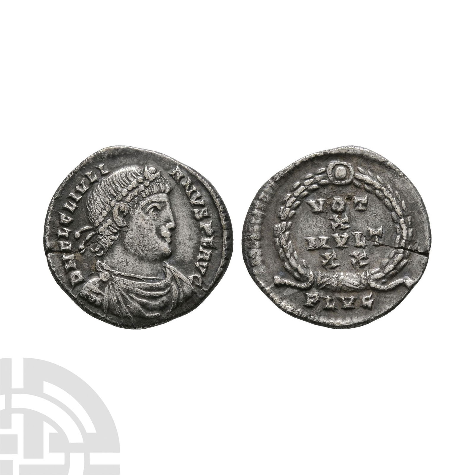 Ancient Roman Imperial Coins - Julian II - AR Reduced Wreath Siliqua (1 of 1)