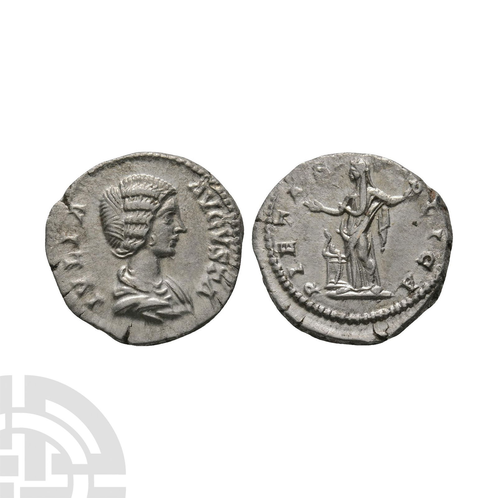 Ancient Roman Imperial Coins - Julia Domna - Pietas AR Denarius (1 of 1)