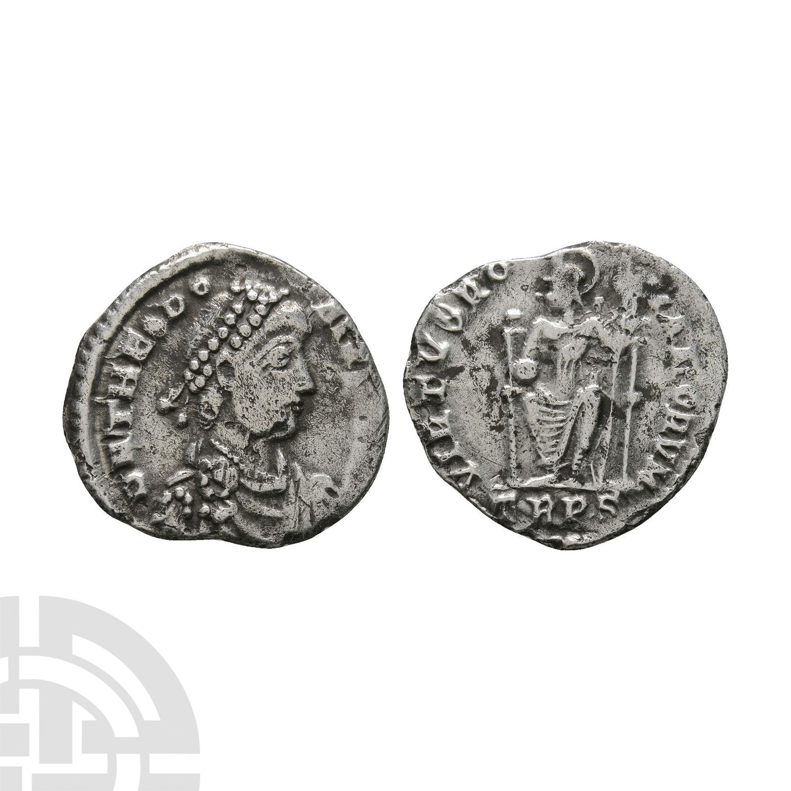 Ancient Roman Imperial Coins - Theodosius I - Victory AR Siliqua (1 of 1)