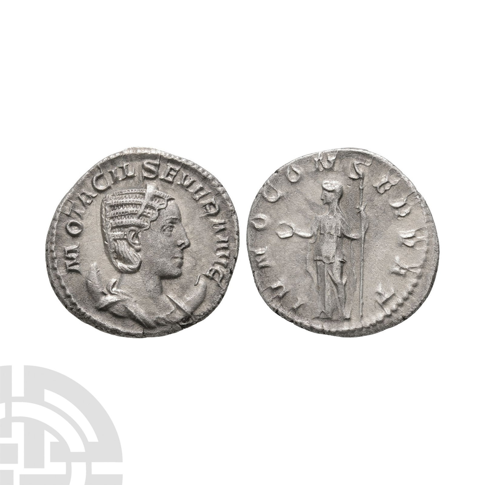 Ancient Roman Imperial Coins - Otacilia Severa - Juno AR Antoninianus (1 of 1)