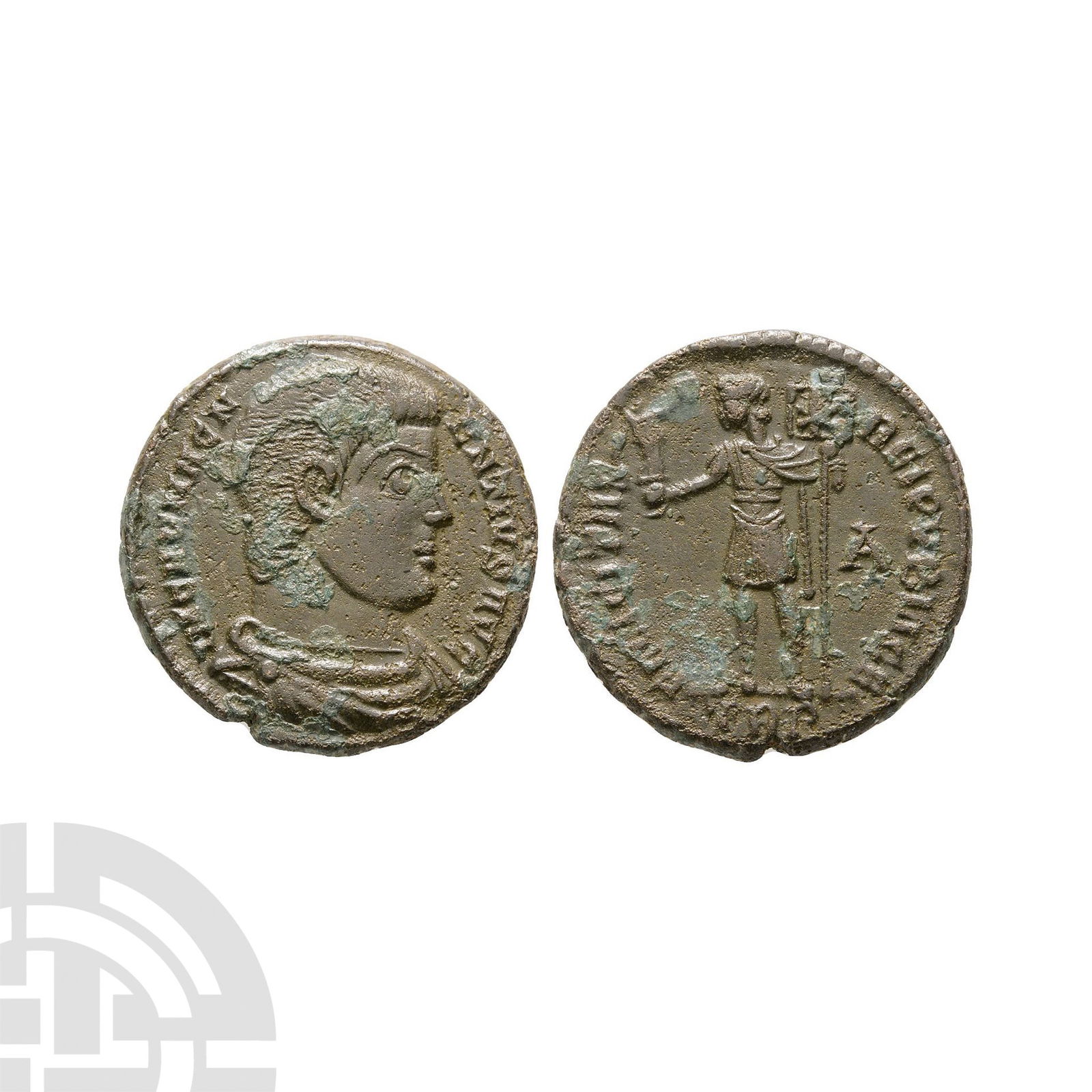 Ancient Roman Imperial Coins - Magnentius - Felicitas AE Nummus (1 of 1)