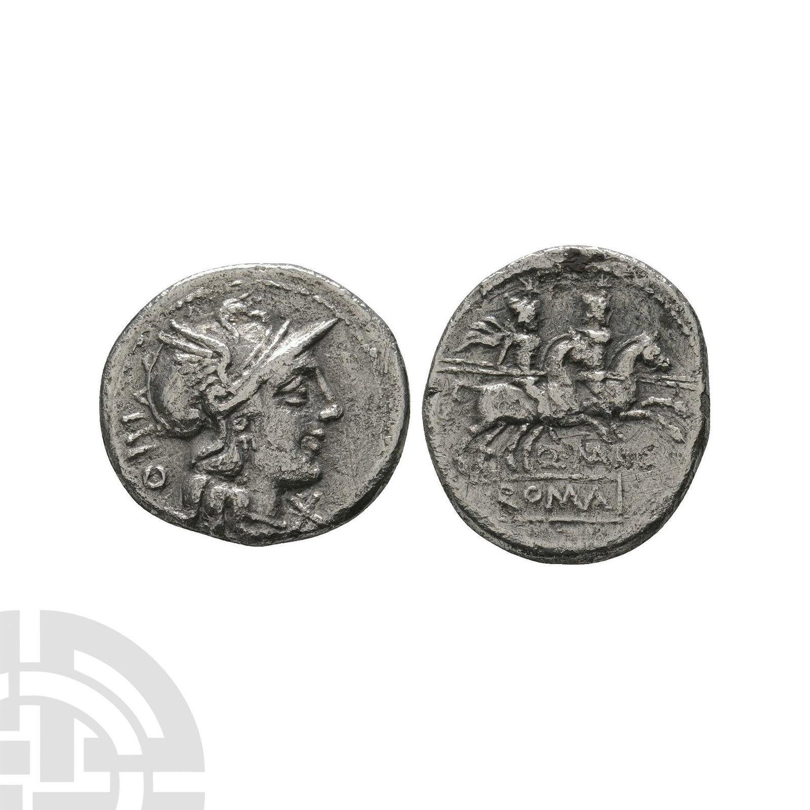 Ancient Roman Republican Coins - Q. Marcius Libo - AR Denarius (1 of 1)