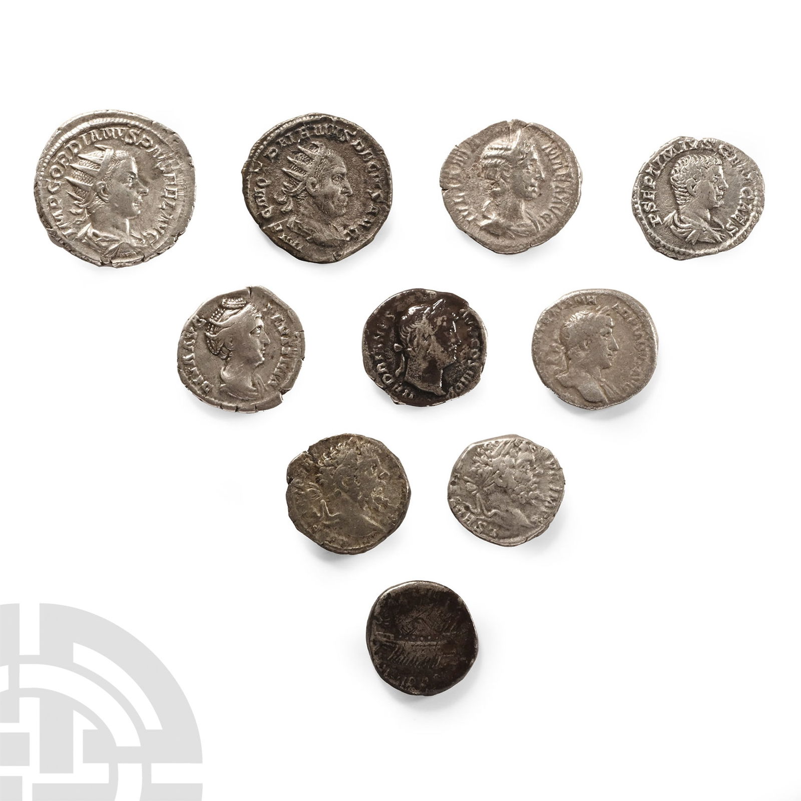Ancient Roman Imperial Coins - Mixed Denarius and Antoninianus AR Coin Group [10] (1 of 1)