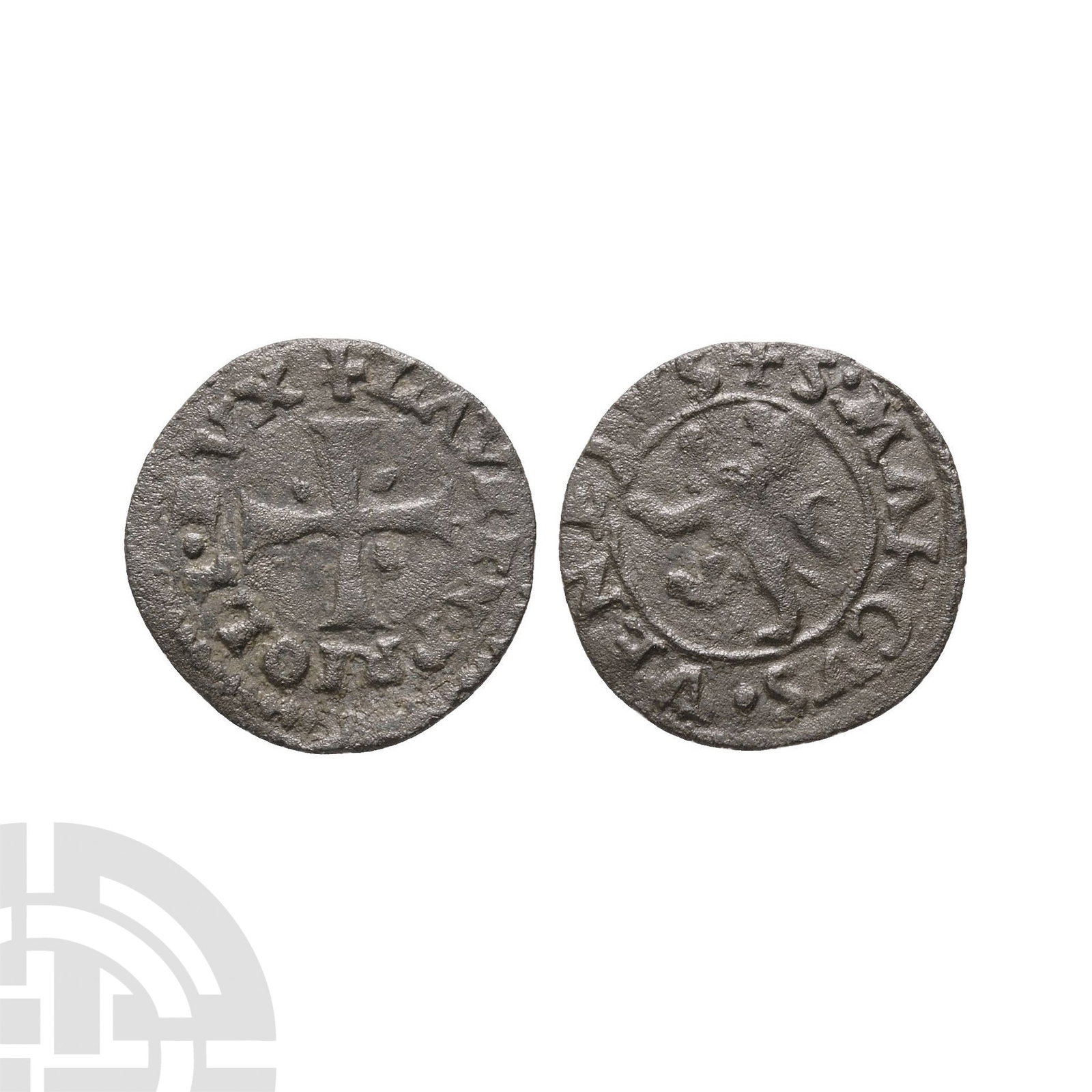 World Coins - Crusader Issues - Venetian - Lorenzo Priuli AE Billon Carzia (1 of 1)