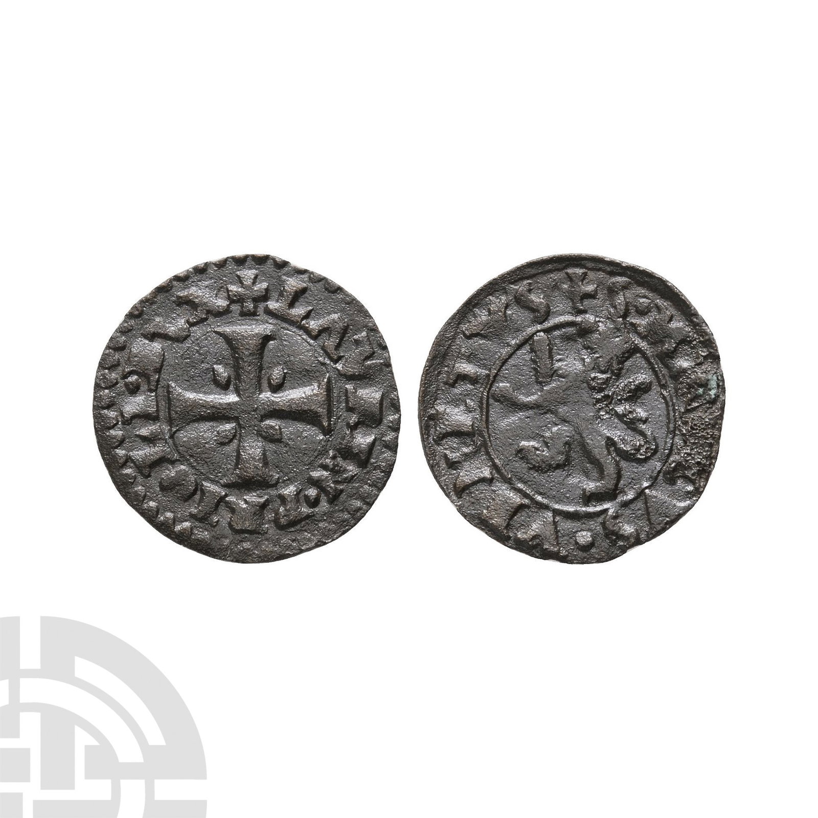 World Coins - Crusader Issues - Venetian - Lorenzo Priuli AE Billon Carzia (1 of 1)