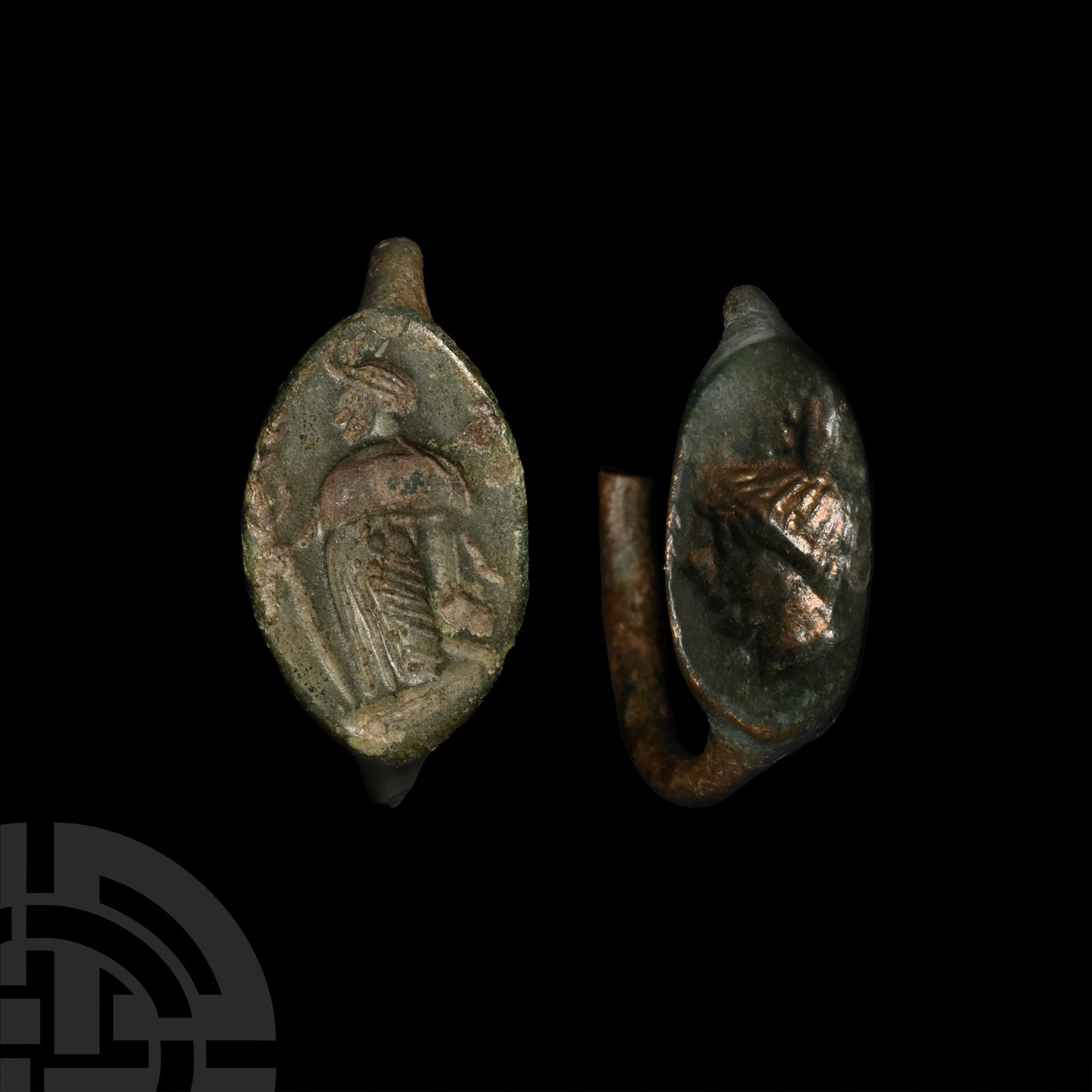 Roman Bronze Ring Bezel Group (1 of 1)