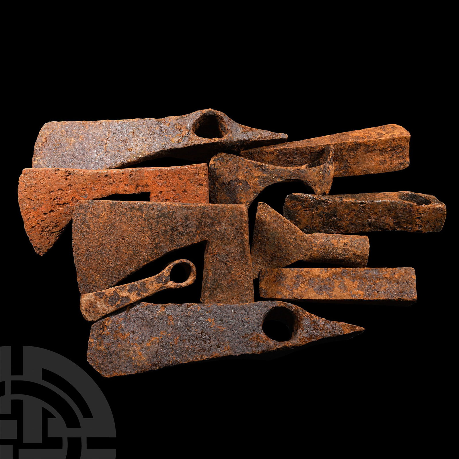 Viking Age and Later Iron Axehead Group (1 of 1)