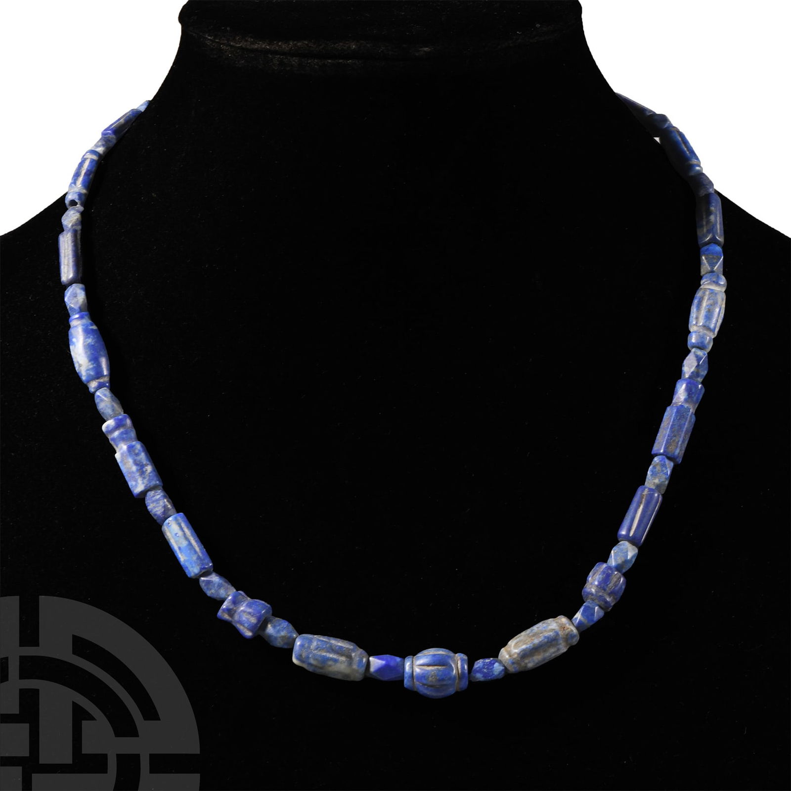 Bactrian Style Lapis Lazuli Bead Necklace String (1 of 1)