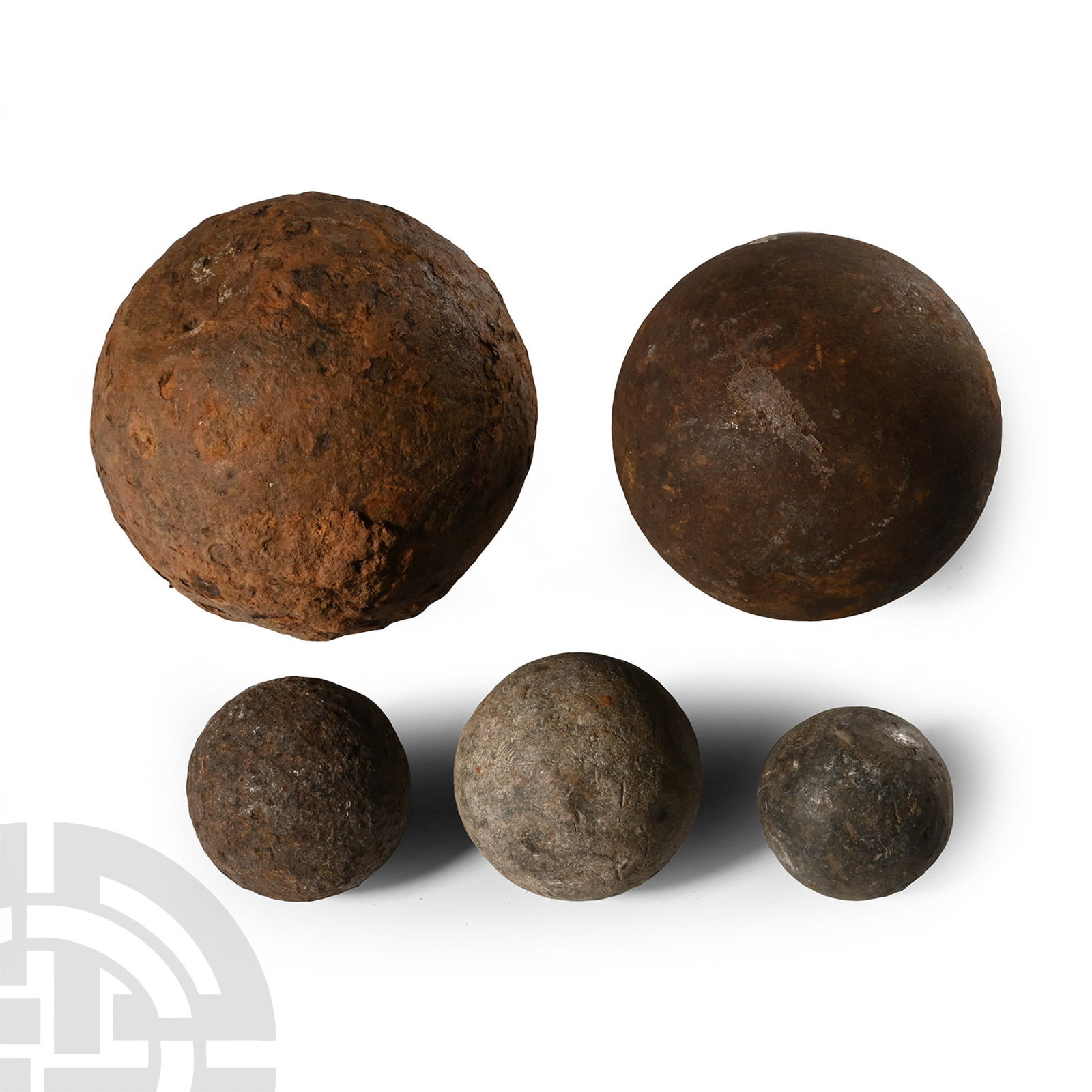 Civil War and Later Iron Cannon Ball and Shot Group (1 of 1)