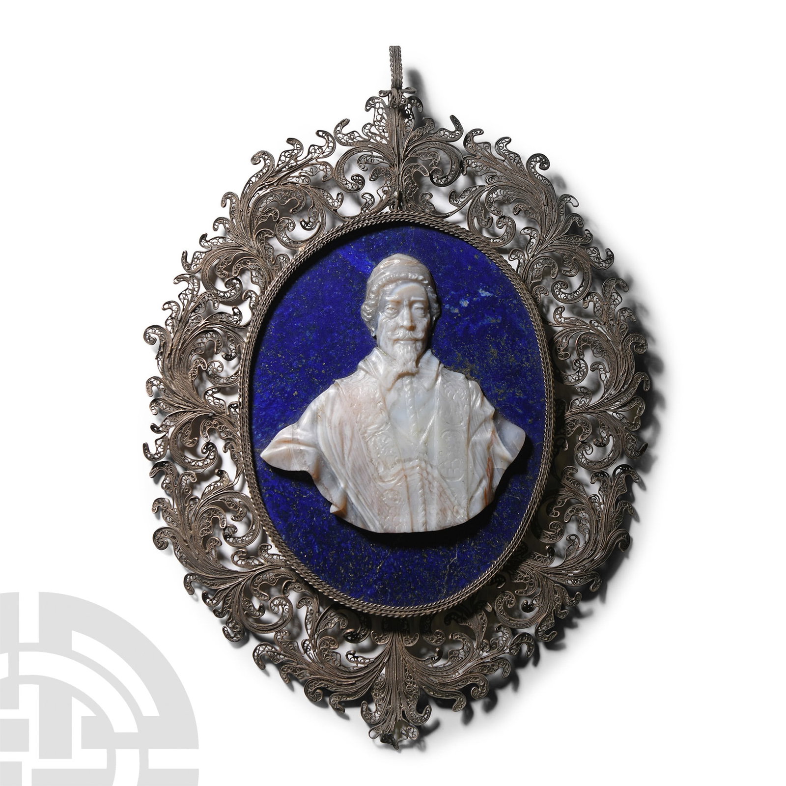 Silver Plaque with Cameo of Pope Alexander VII (1 of 1)