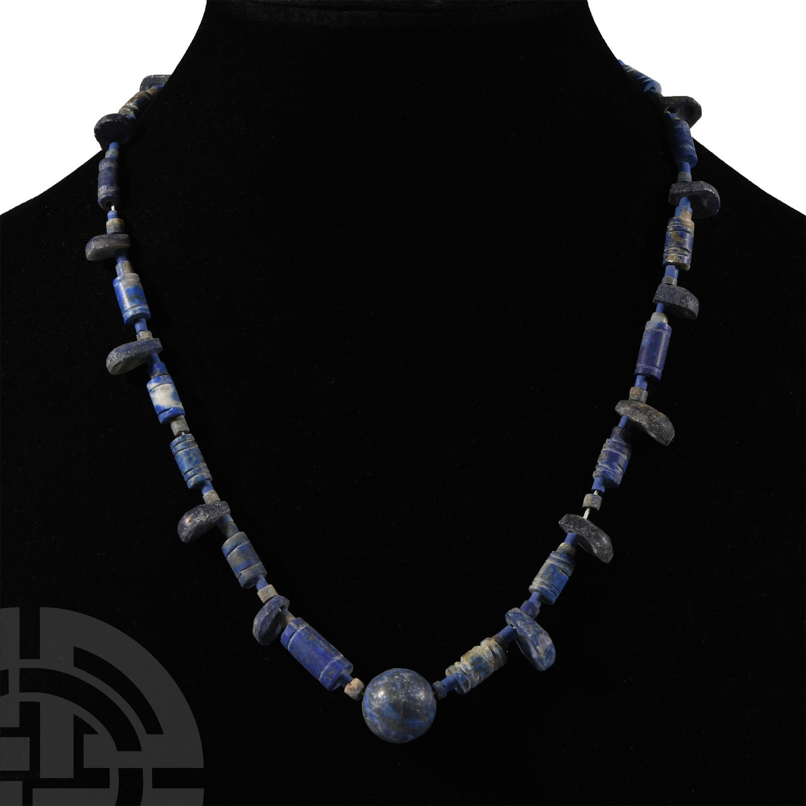 Bactrian Style Lapis Lazuli Bead Necklace String (1 of 1)