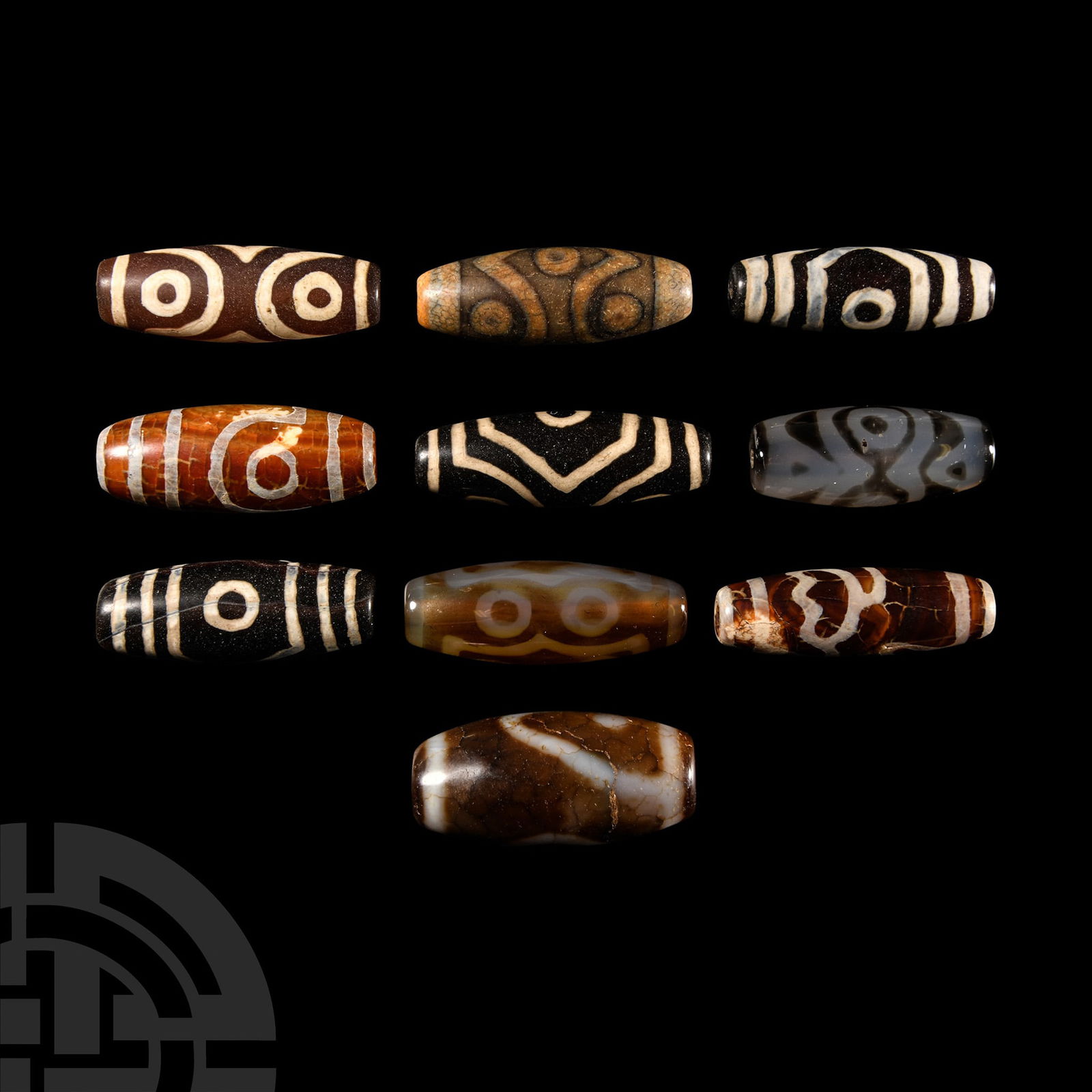 Tibetan Style Glass Eye Bead Group (1 of 1)