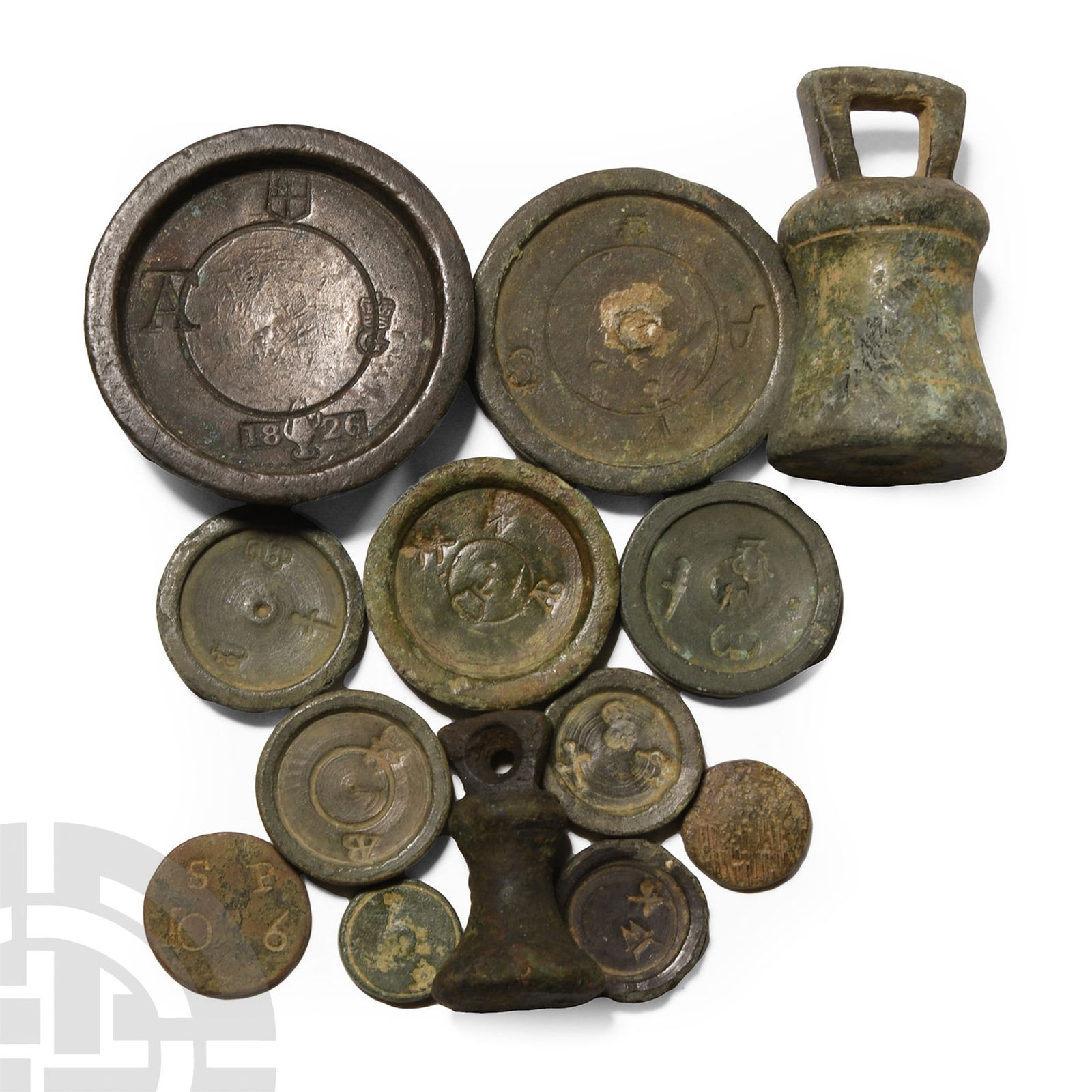 Post Medieval Mixed Bronze Weight Collection (1 of 1)
