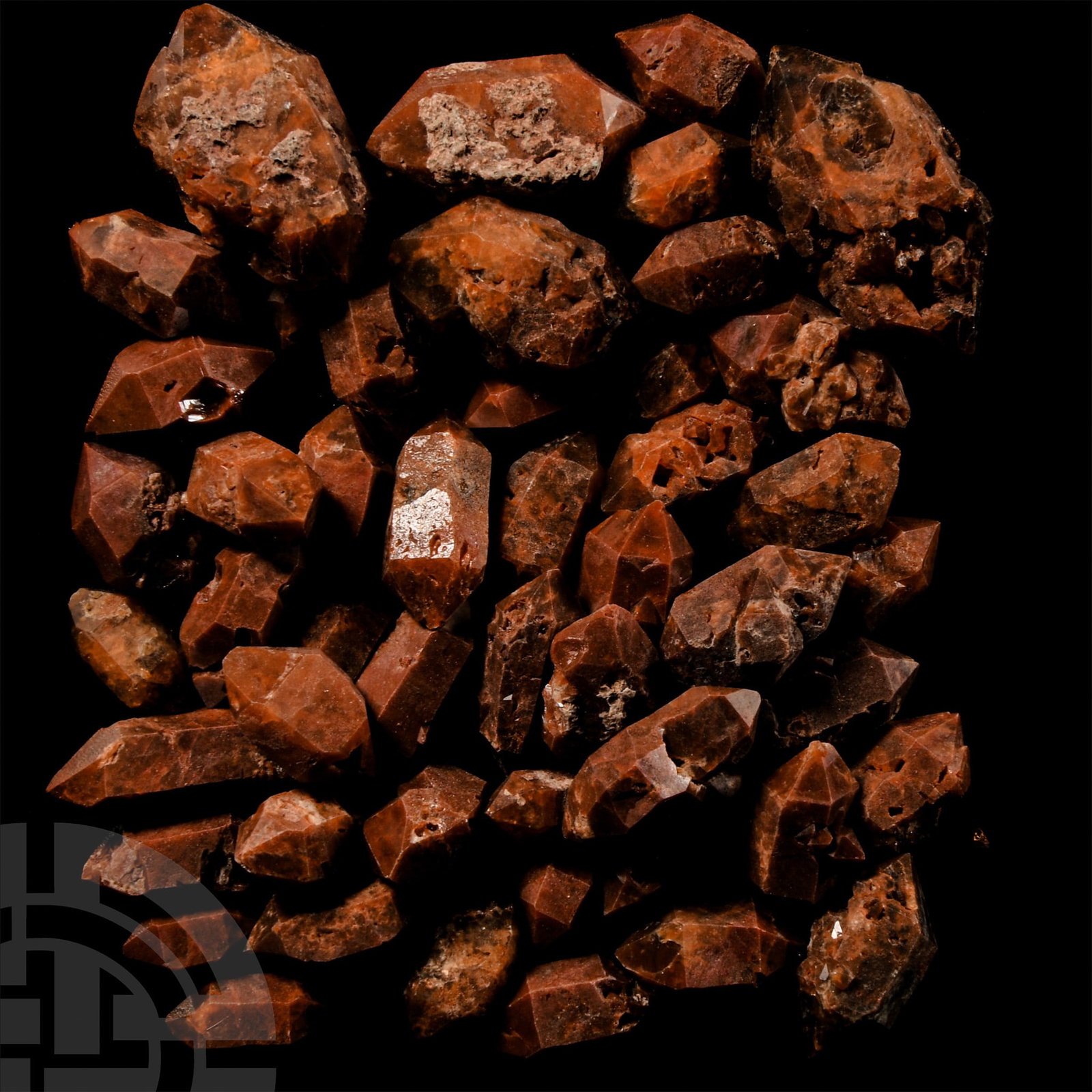 Natural History - Hematoid Quartz Crystal Specimen Group [50]. (1 of 1)