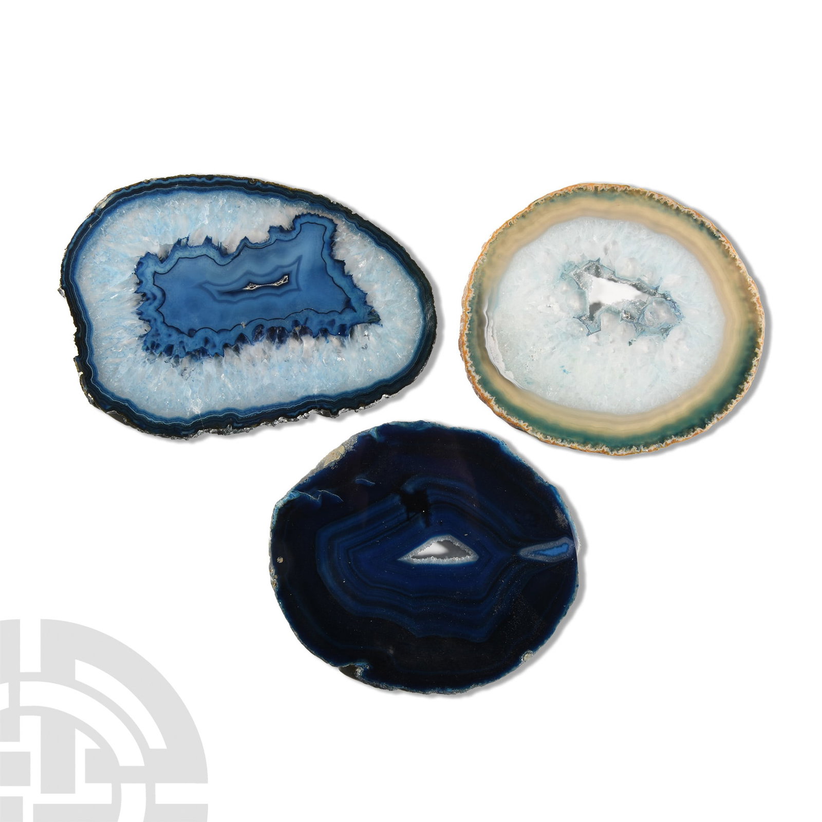 Natural History - Grade A Cut and Polished Agate Slice Collection [3]. (1 of 1)