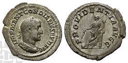 Gordian II AR Denarius.