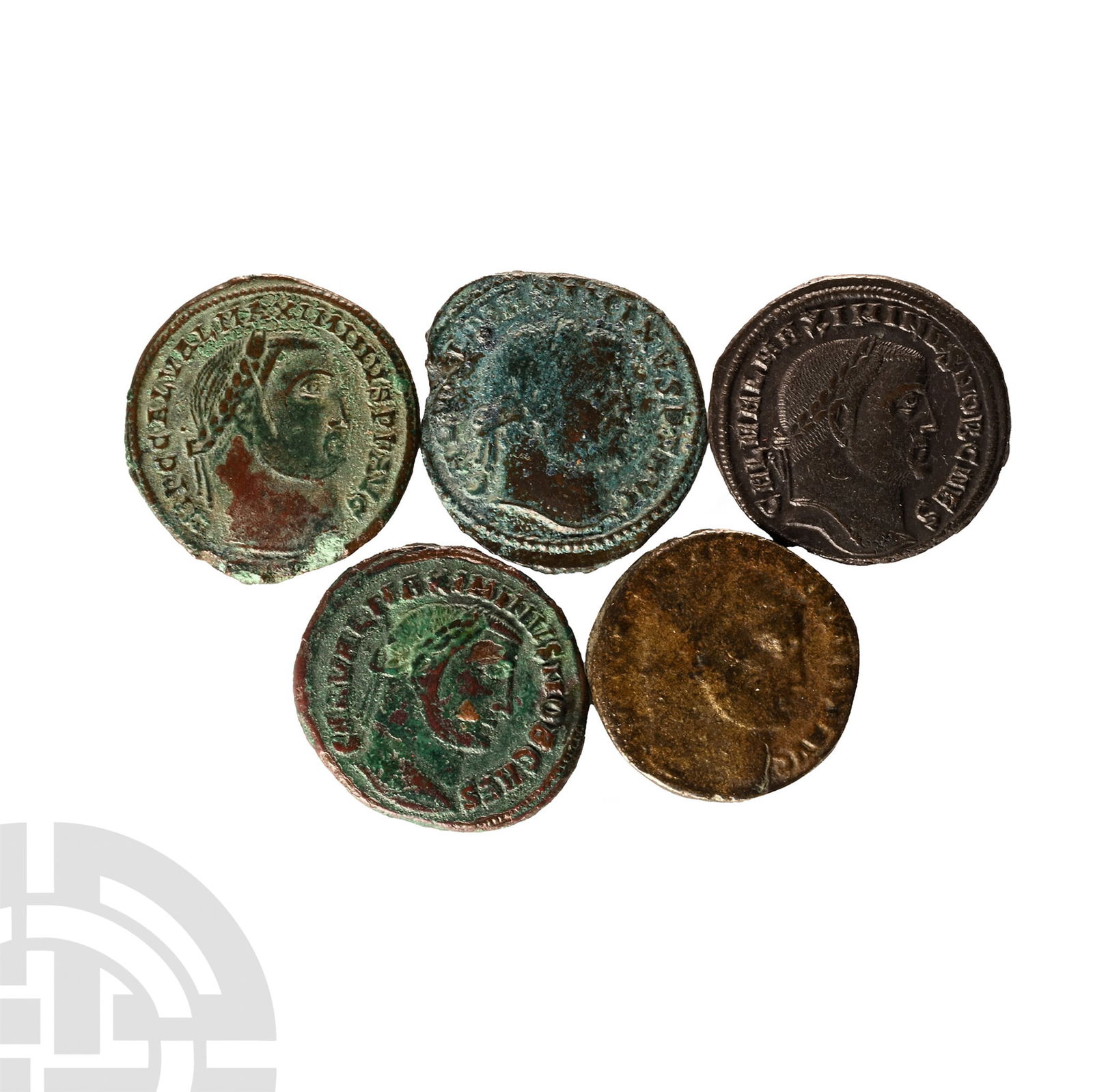 Maximinus II AE Follis Group. (1 of 2)