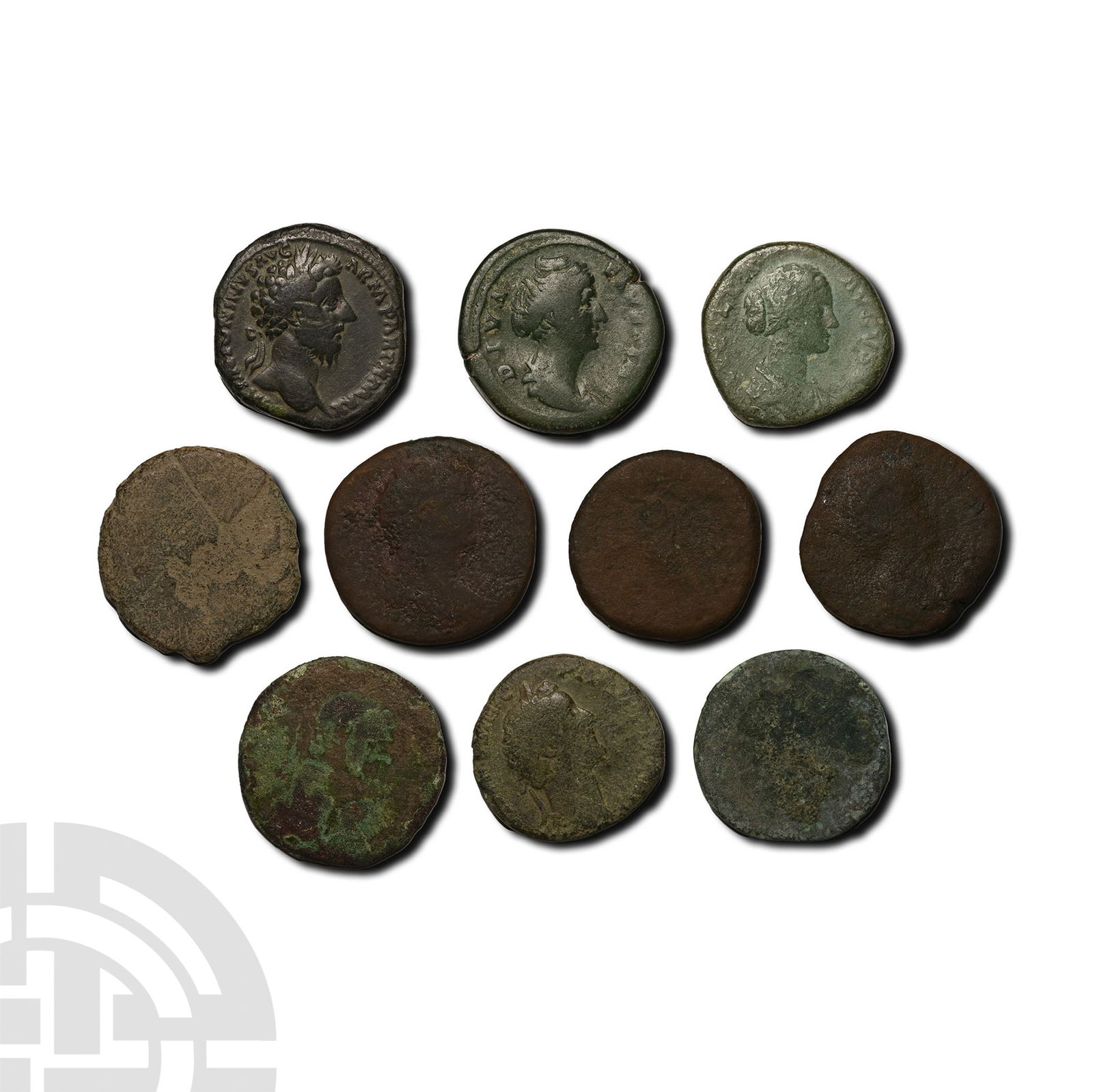 Roman Imperial AE Sestertii Group [10]. (1 of 2)