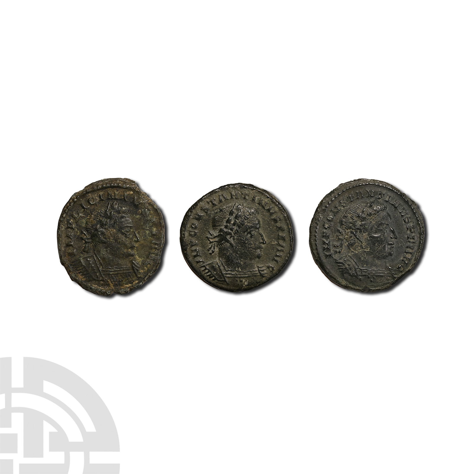 Constantine I, London Mint AE Follis Group. (1 of 2)