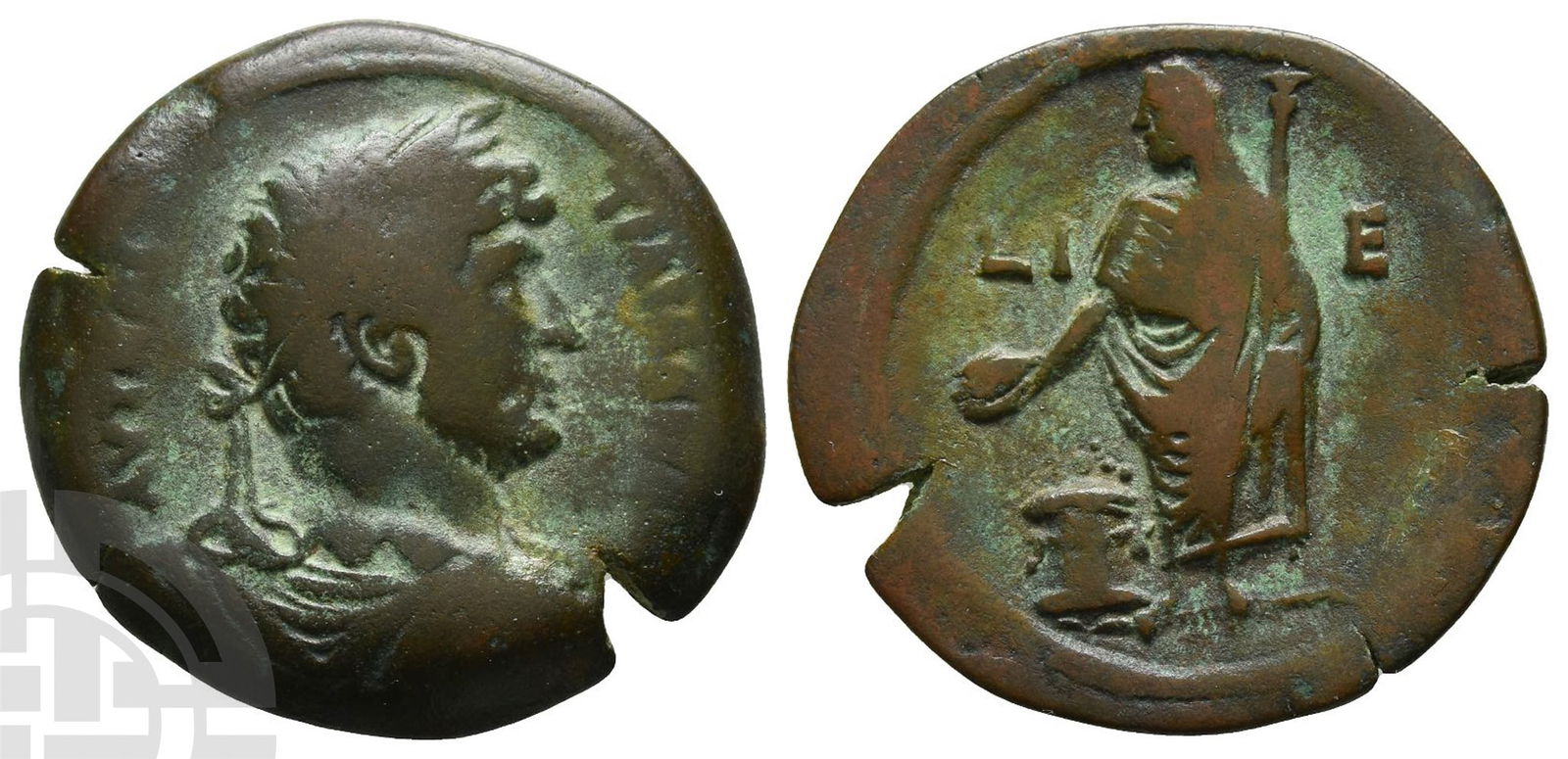 Hadrian AE Hemidrachm of Alexandria, Egypt. (1 of 1)