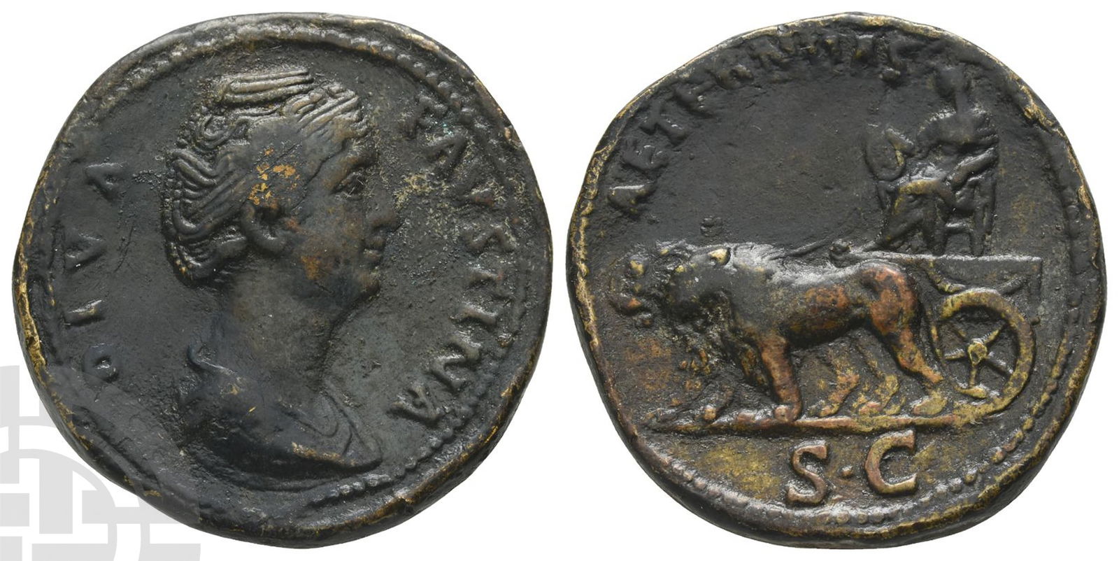 Diva Faustina I AE Cast Paduan Medallion. (1 of 1)