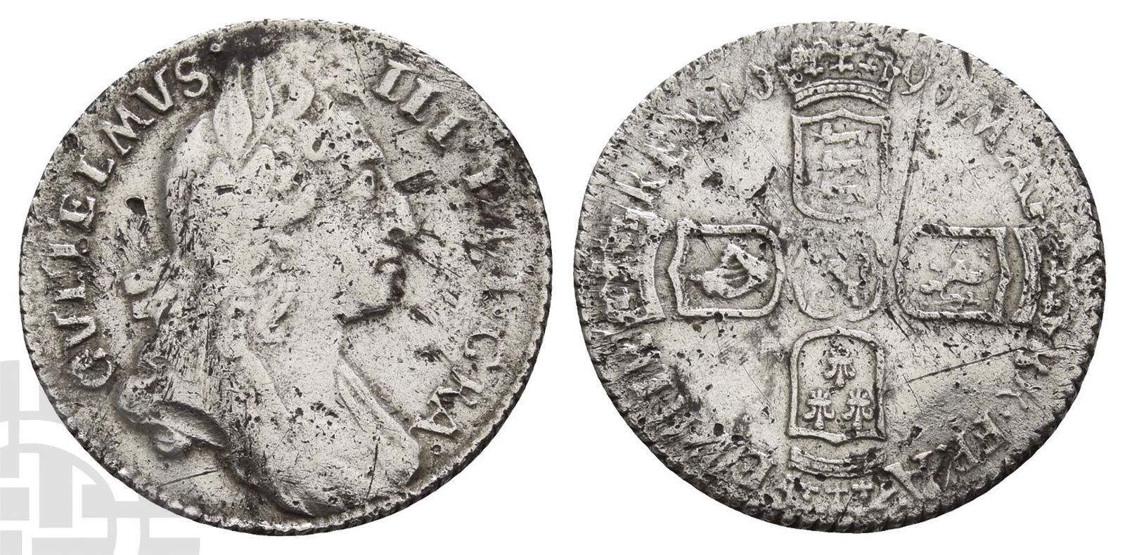 England. Stuart Restored, William III AR Sixpence. (1 of 1)
