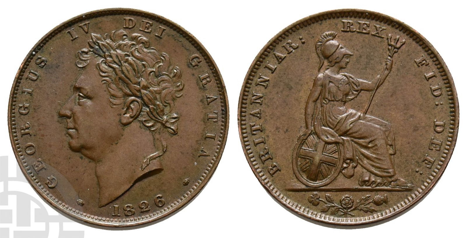 Great Britain. George IV AE Farthing. (1 of 1)