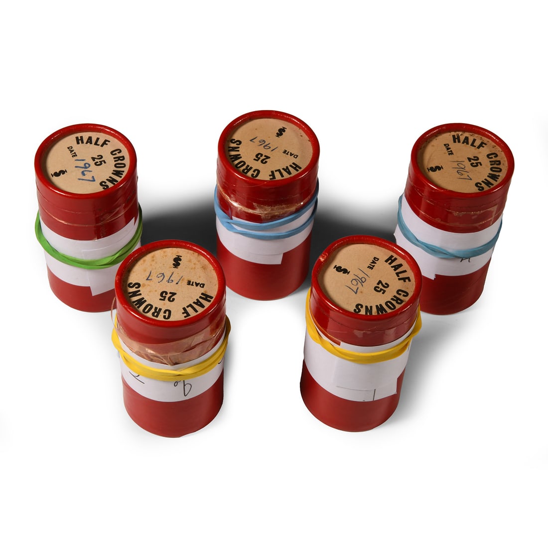 Great Britain. Elizabeth II, Tubed Halfcrown Group. (1 of 1)