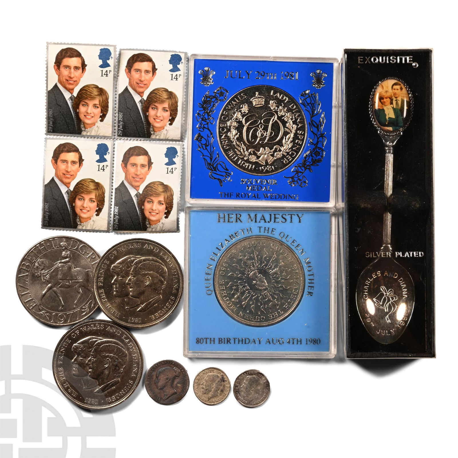 English Milled Coin and Commemorative Group. (1 of 1)