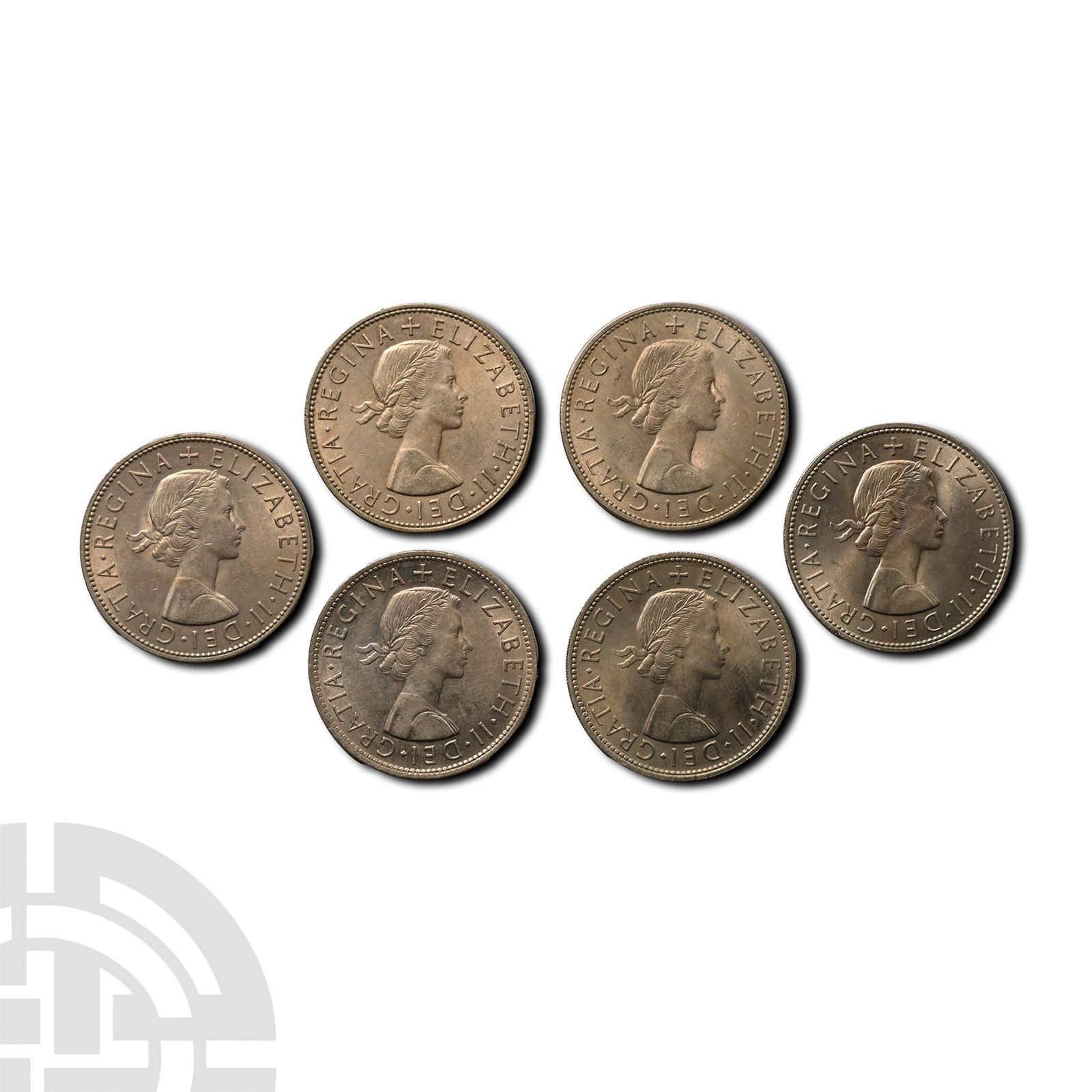 Hanover. Elizabeth II Halfcrown Group. (1 of 2)