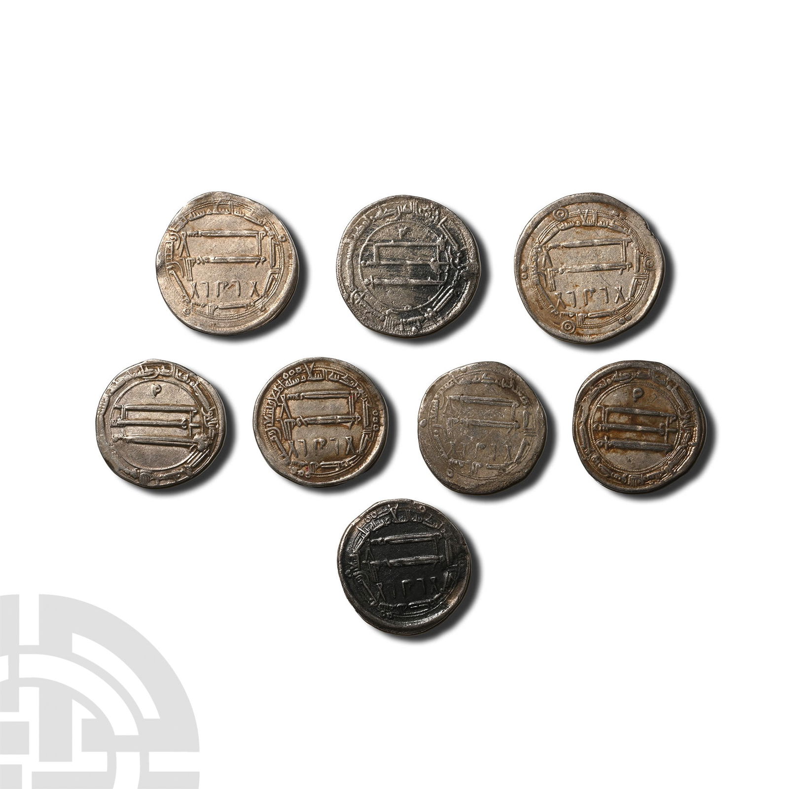Islamic, Abbasid Dynasty. AR Dirhams Group [10]. (1 of 2)
