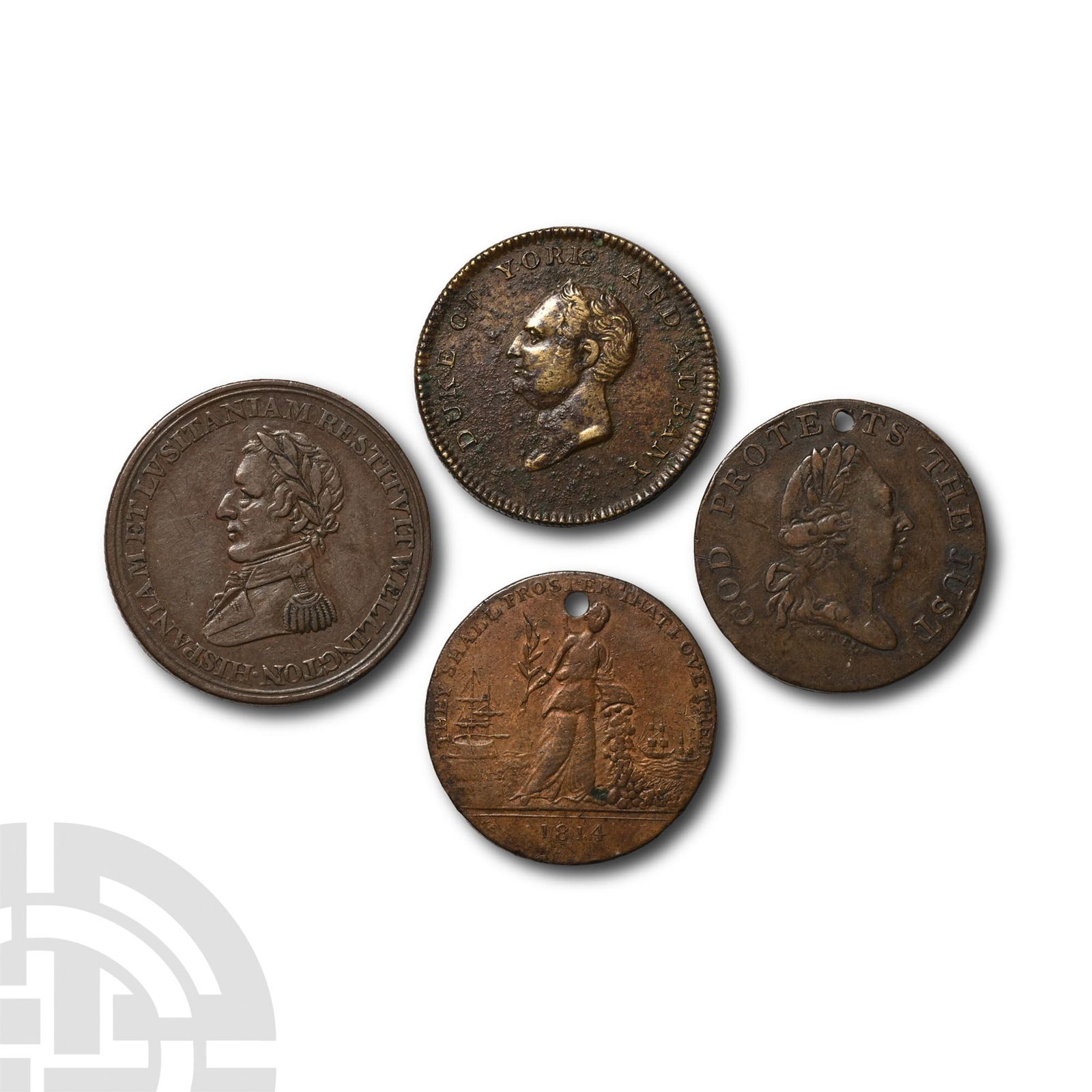 George III and Other AE Medallion Group. (1 of 2)
